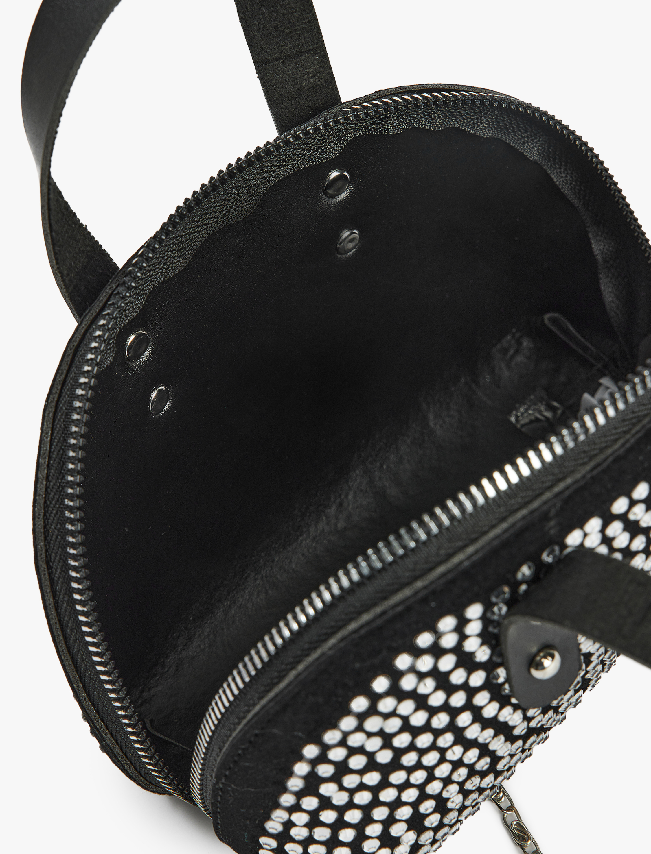  Kadın Zincir Askılı Metal Aksesuarlı Taşlı Mini Çanta