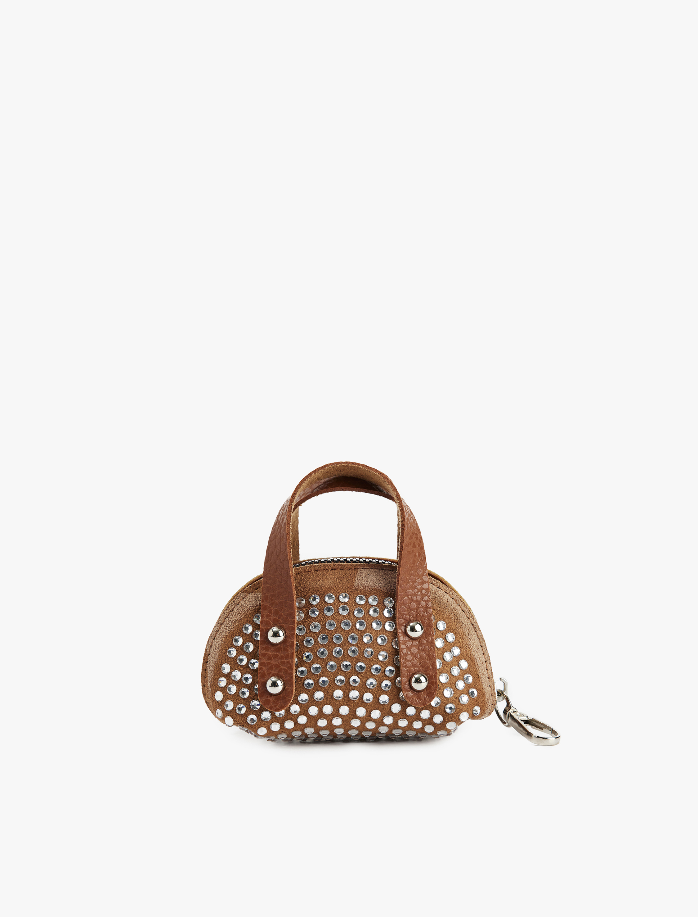  Kadın Metal Aksesuarlı Taşlı Mini Çanta