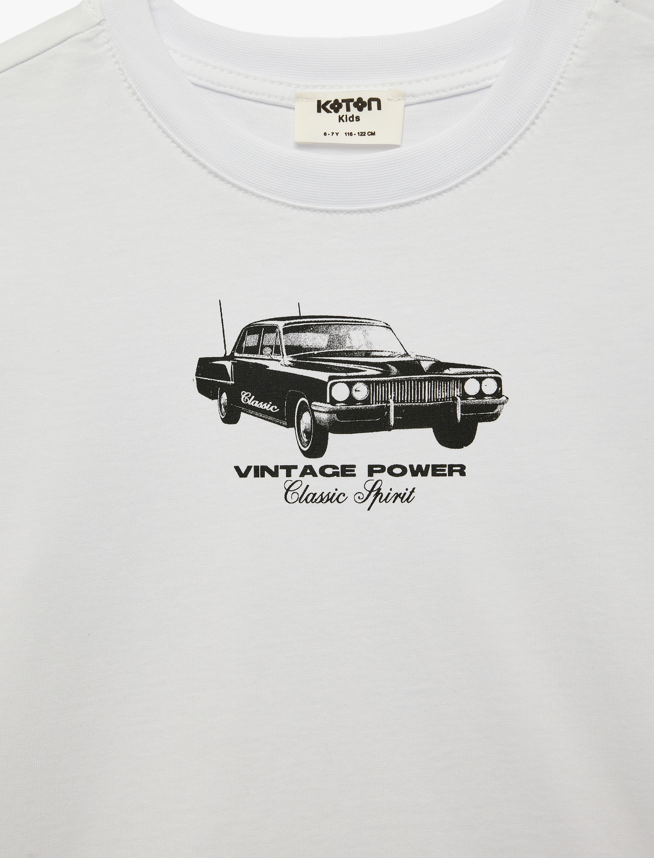  Erkek Çocuk Bisiklet Yaka Kısa Kollu Pamuklu Araba Baskılı Tişört