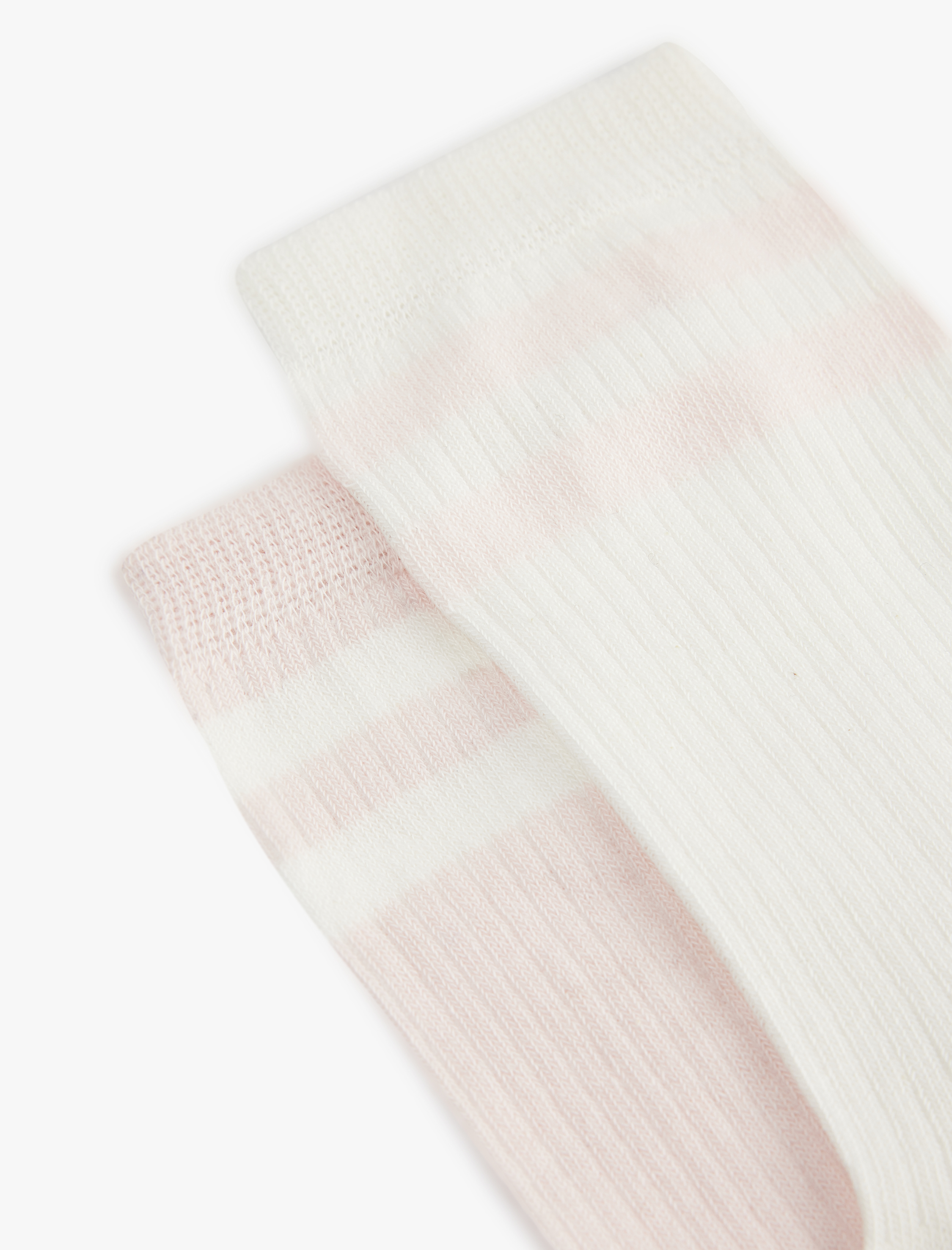  Kadın Çizgili 2'li Pamuklu Soket Çorap Seti