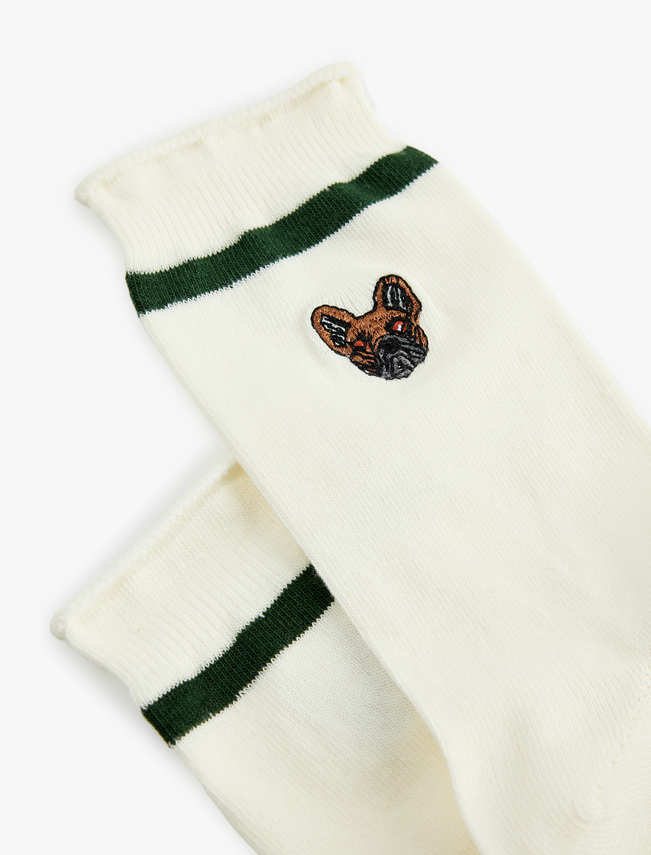  Kadın Köpek İşlemeli Pamuklu Soket Çorap