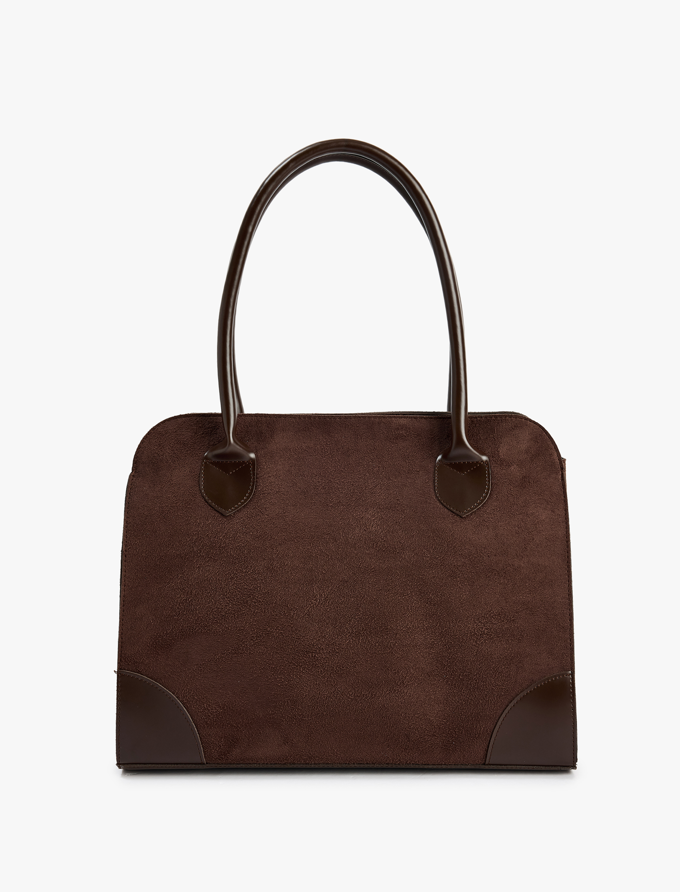  Kadın Suni Süet Saplı Tote Çanta