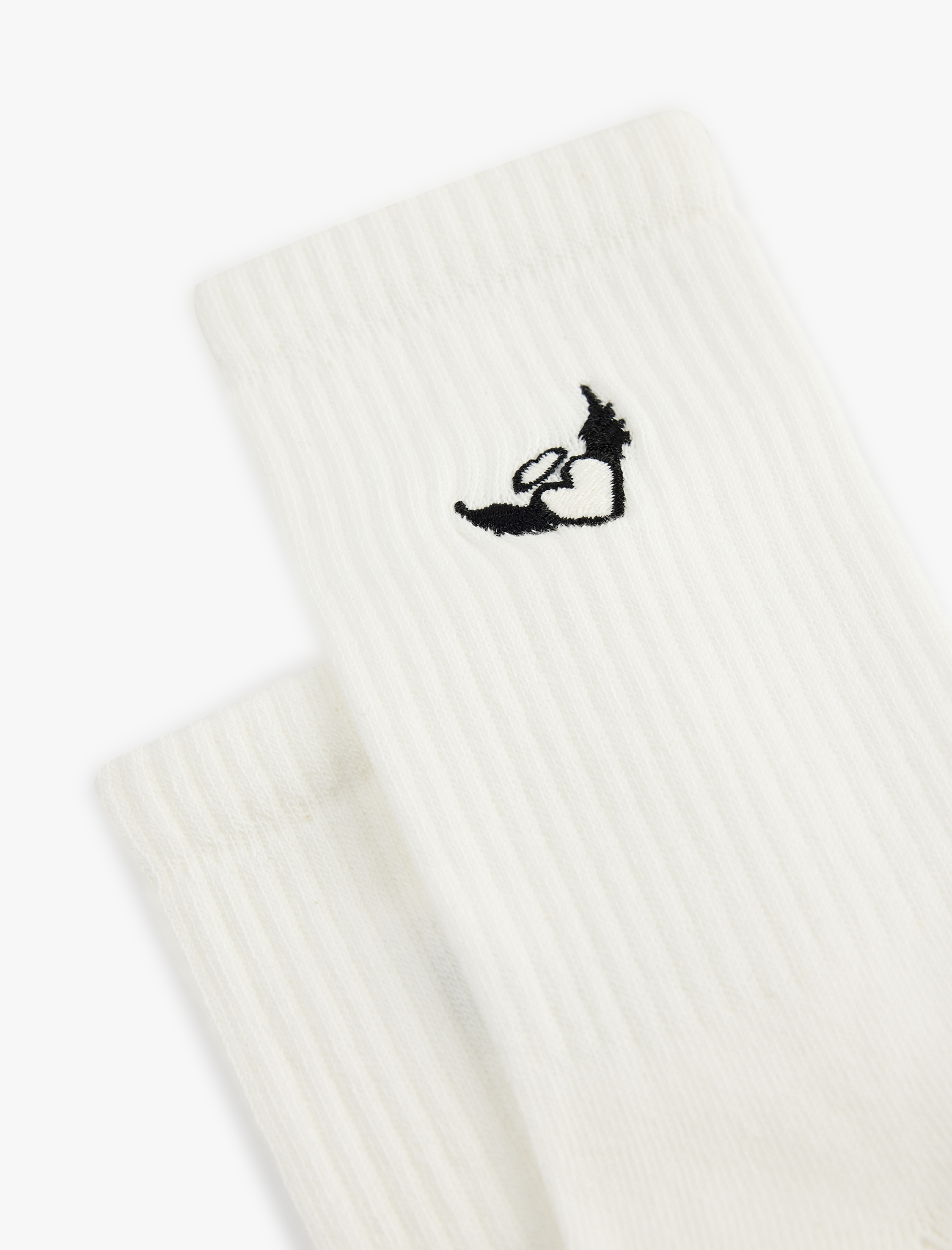  Kadın Kalp İşlemeli Soket Tenis Çorap