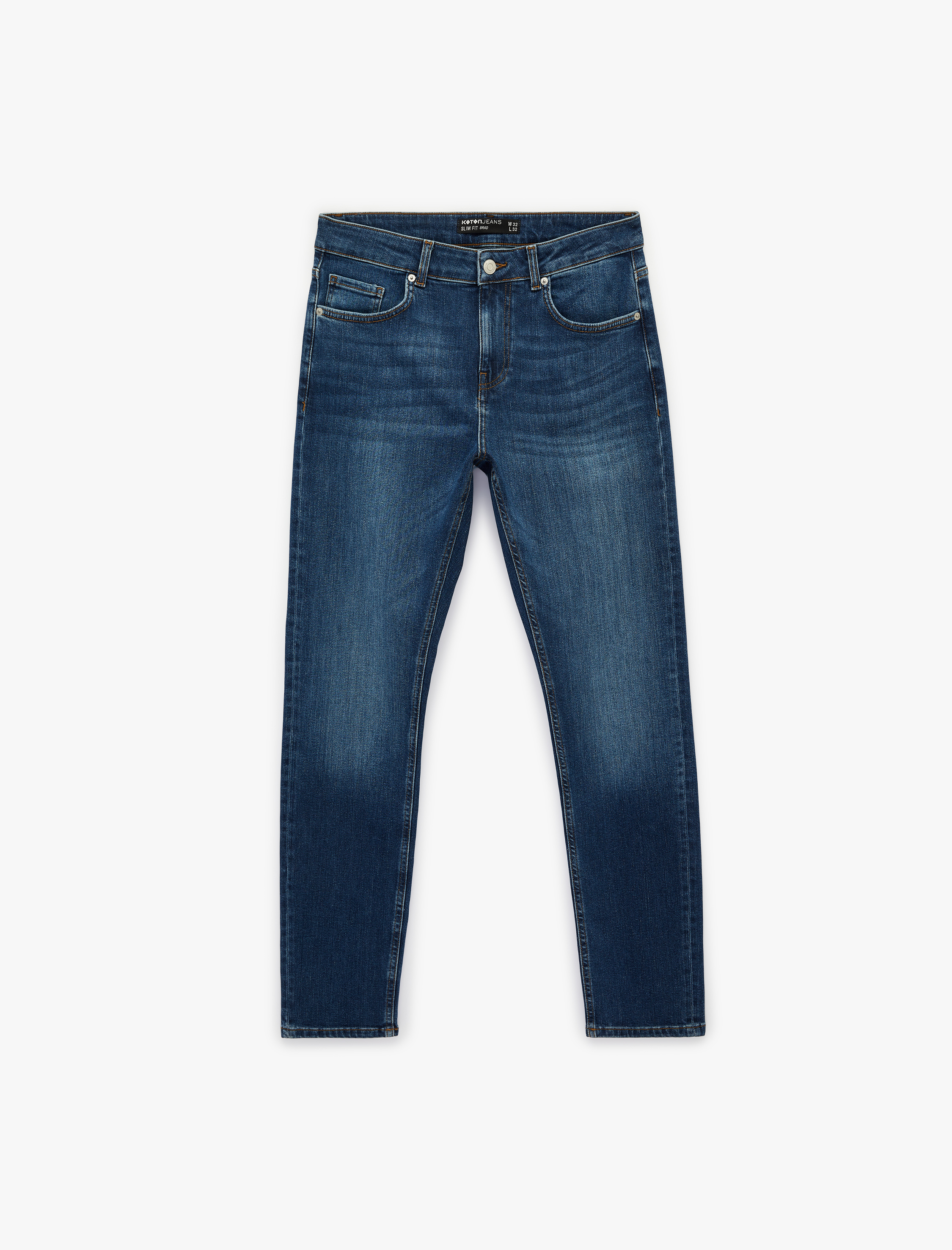   Normal Bel Pamuklu Slim Fit Jean Pantolon - Brad Jean