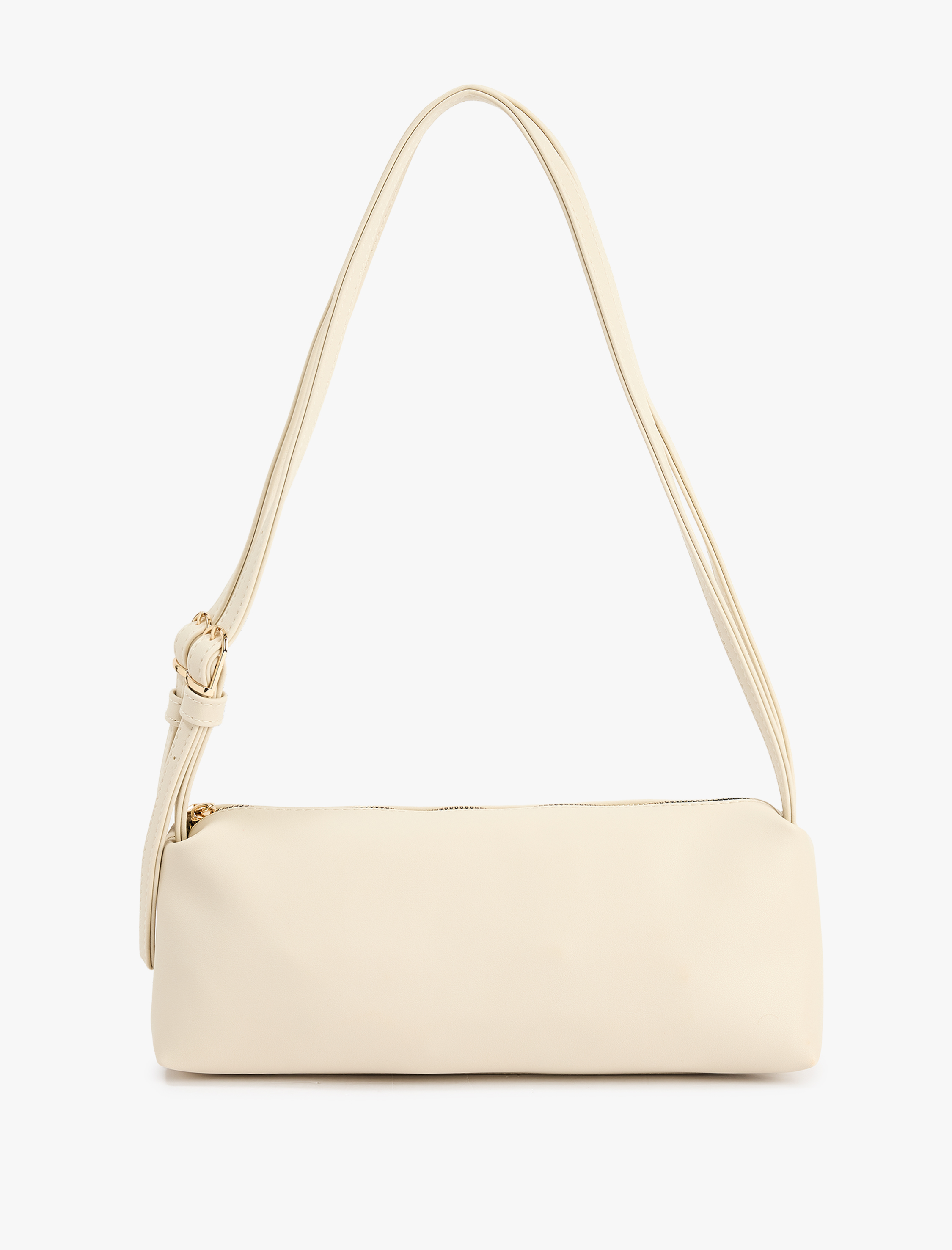  Kadın Suni Deri Askılı Fermuarlı Baget Çanta