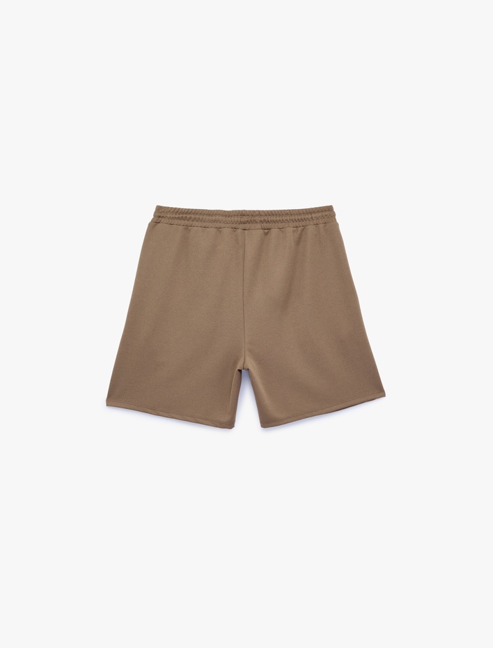  Rahat Kalıp Cepli Beli Bağcıklı Spor Şort