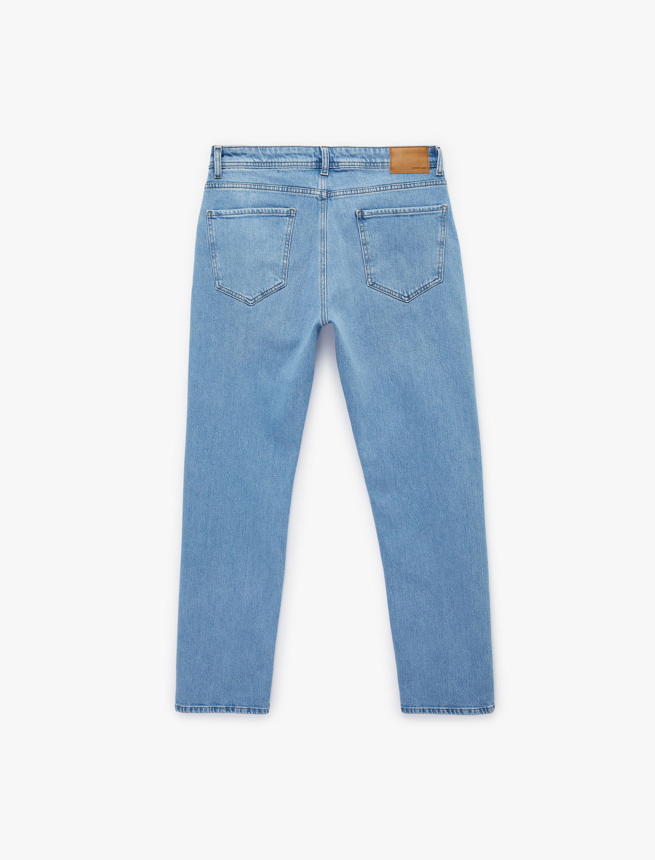   Normal Bel Pamuklu Straight Fit Jean Pantolon - Mark Jean