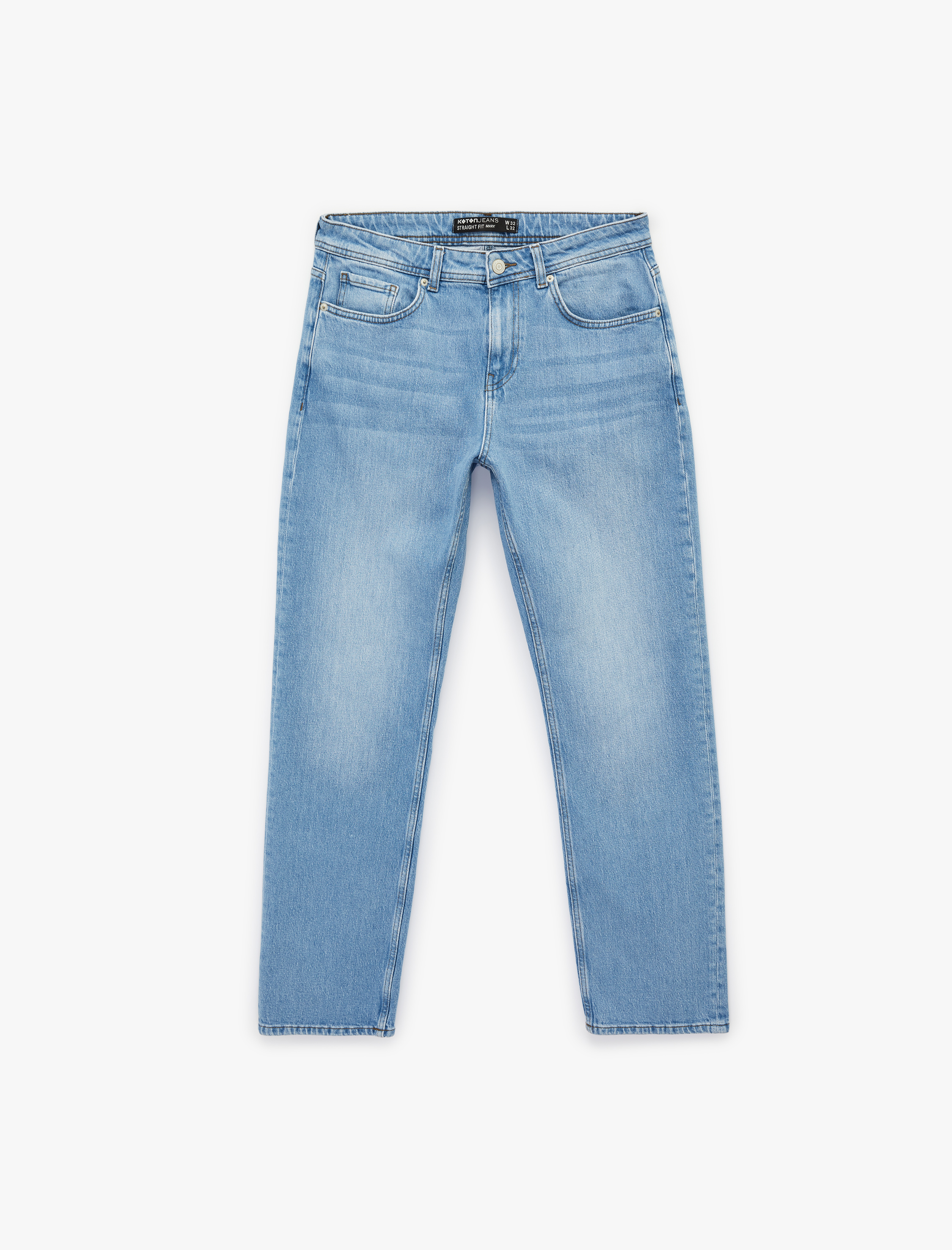   Normal Bel Pamuklu Straight Fit Jean Pantolon - Mark Jean