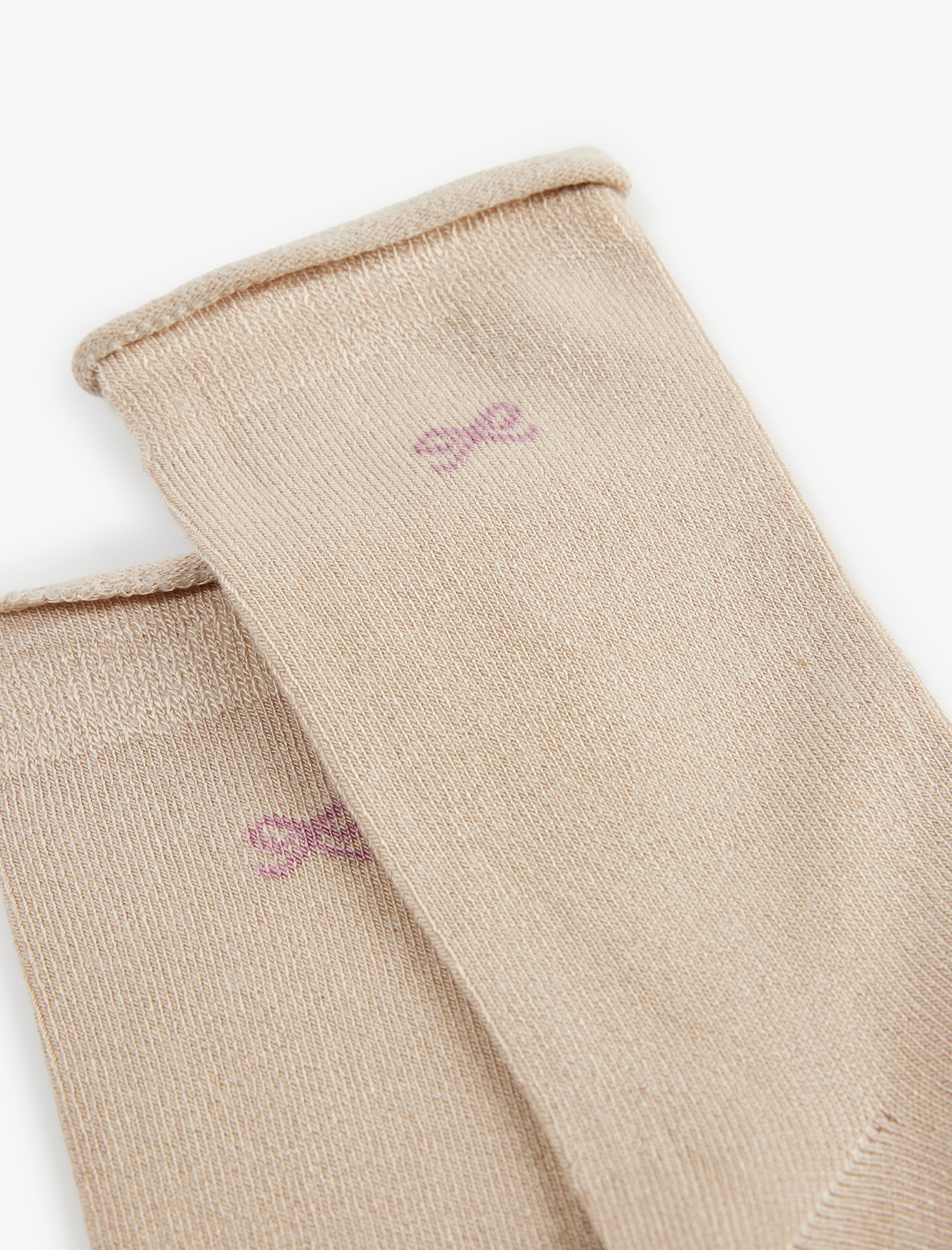  Kız Çocuk Kurdele Baskılı Viskon Soket Çorap