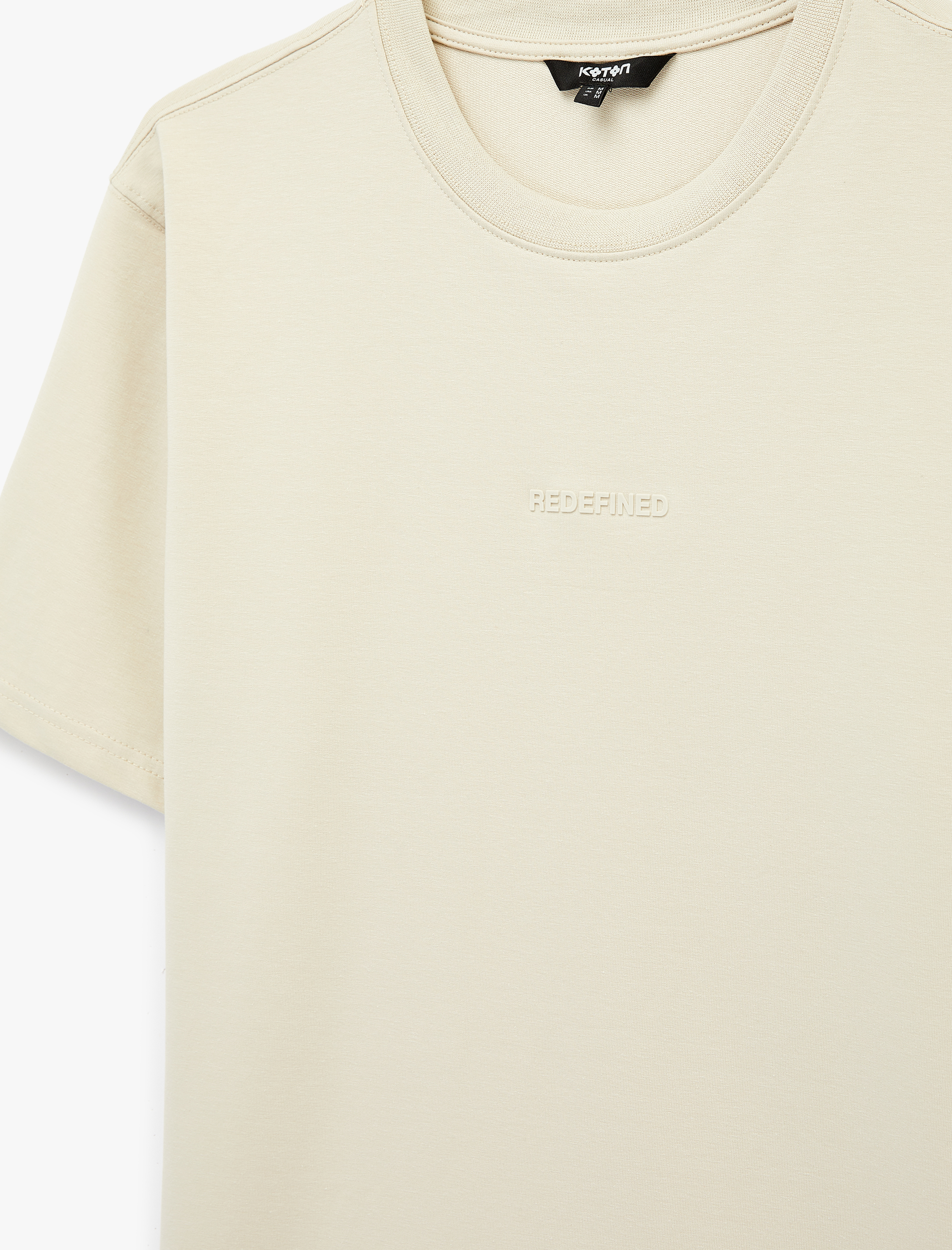   Regular Fit Bisiklet Yaka Pamuklu Kısa Kollu Baskılı Tişört