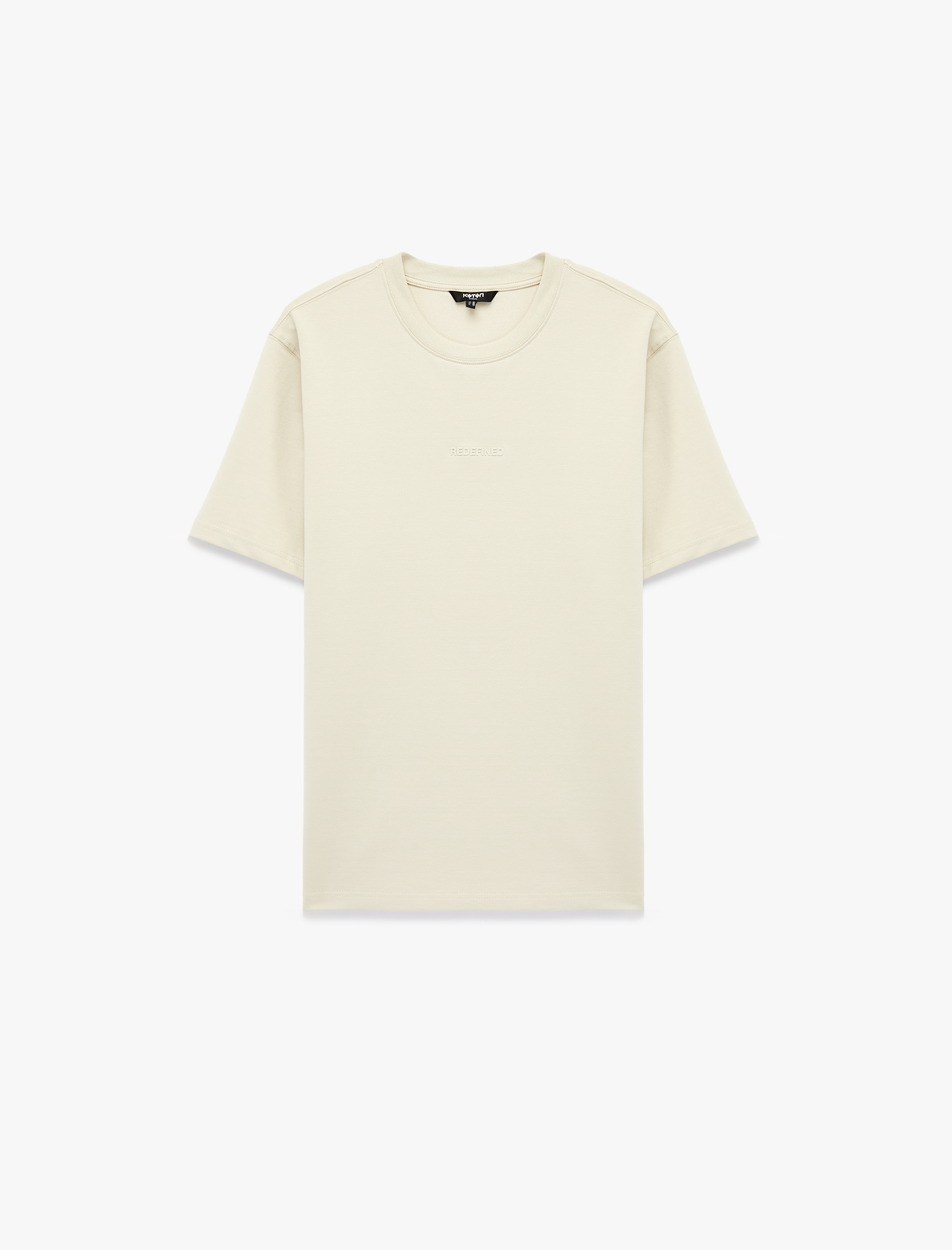   Regular Fit Bisiklet Yaka Pamuklu Kısa Kollu Baskılı Tişört