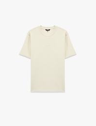 Regular Fit Bisiklet Yaka Pamuklu Kısa Kollu Baskılı Tişört