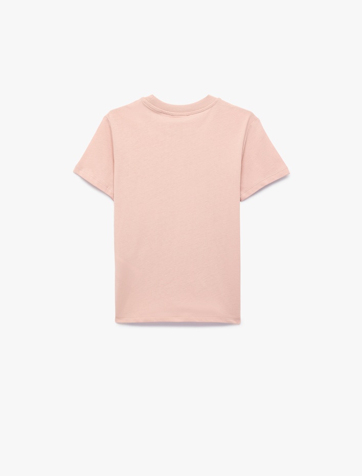 Erkek Çocuk Pamuklu Kısa Kollu Bisiklet Yaka Kaykay Temalı İskelet Baskılı Tişört