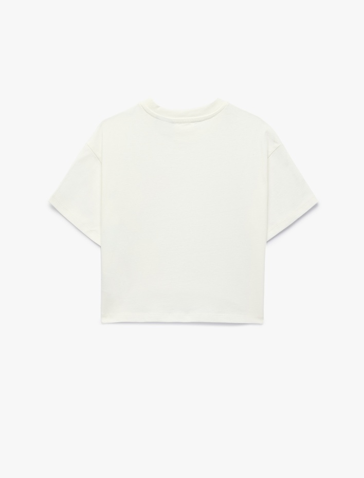 Kız Çocuk Pamuklu Kısa Kollu Bisiklet Yaka Lisanslı Powerpuff Girls Tişört