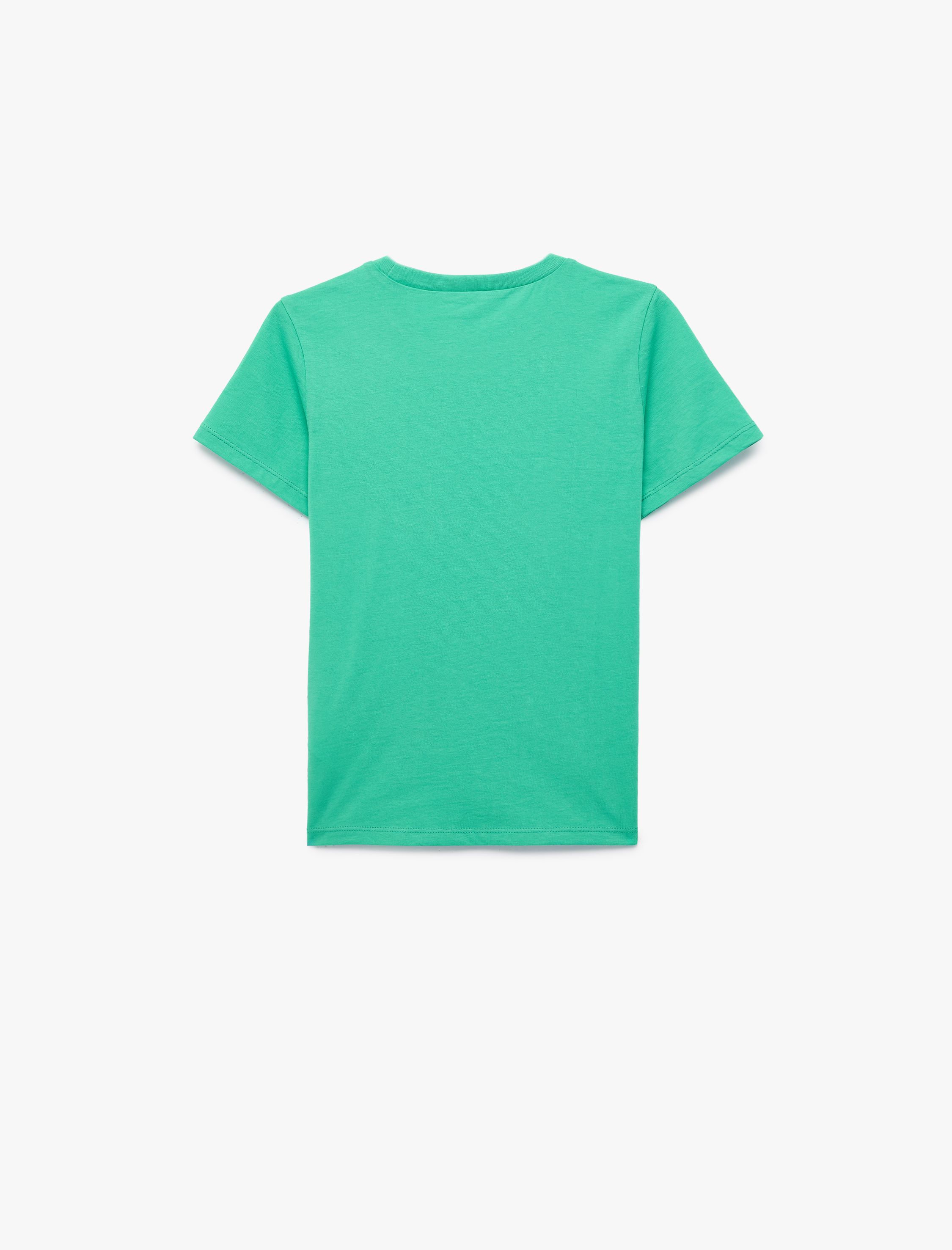  Erkek Çocuk Kısa Kollu Bisiklet Yaka Pamuklu Kaplan Baskılı Tişört