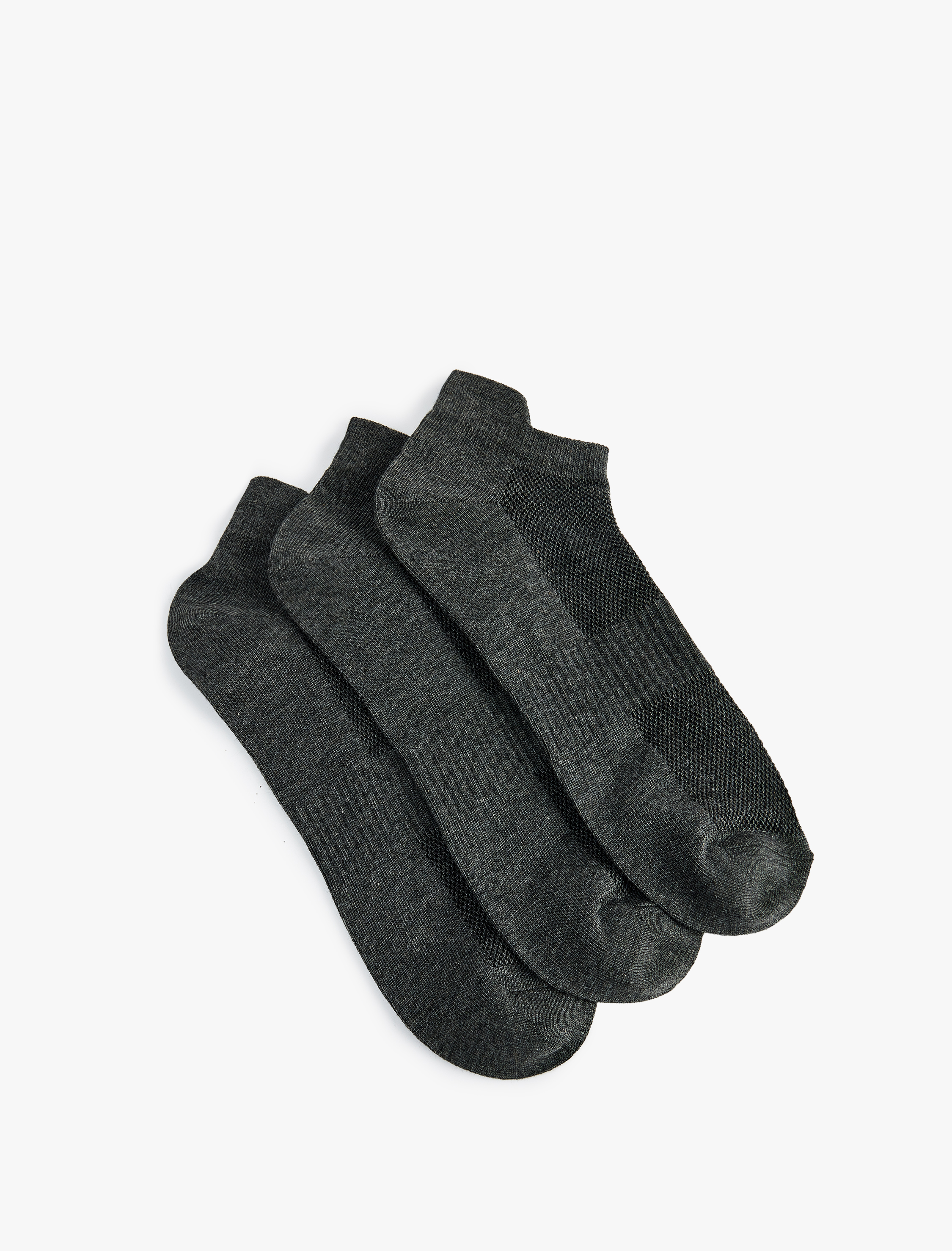  Erkek 3'lü Patik Spor Çorabı Seti