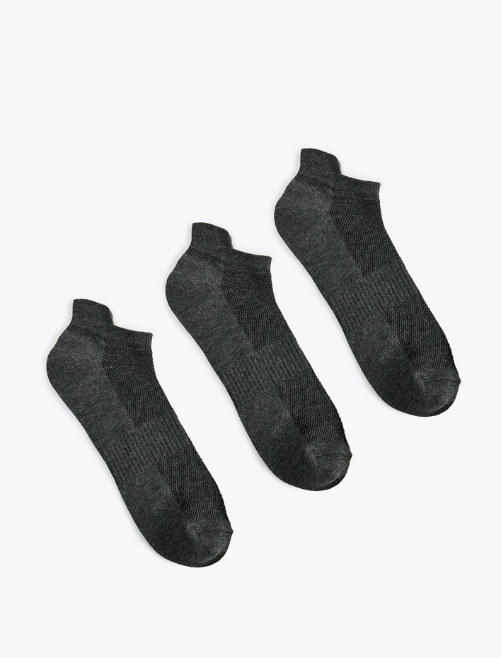 Erkek 3'lü Patik Spor Çorabı Seti