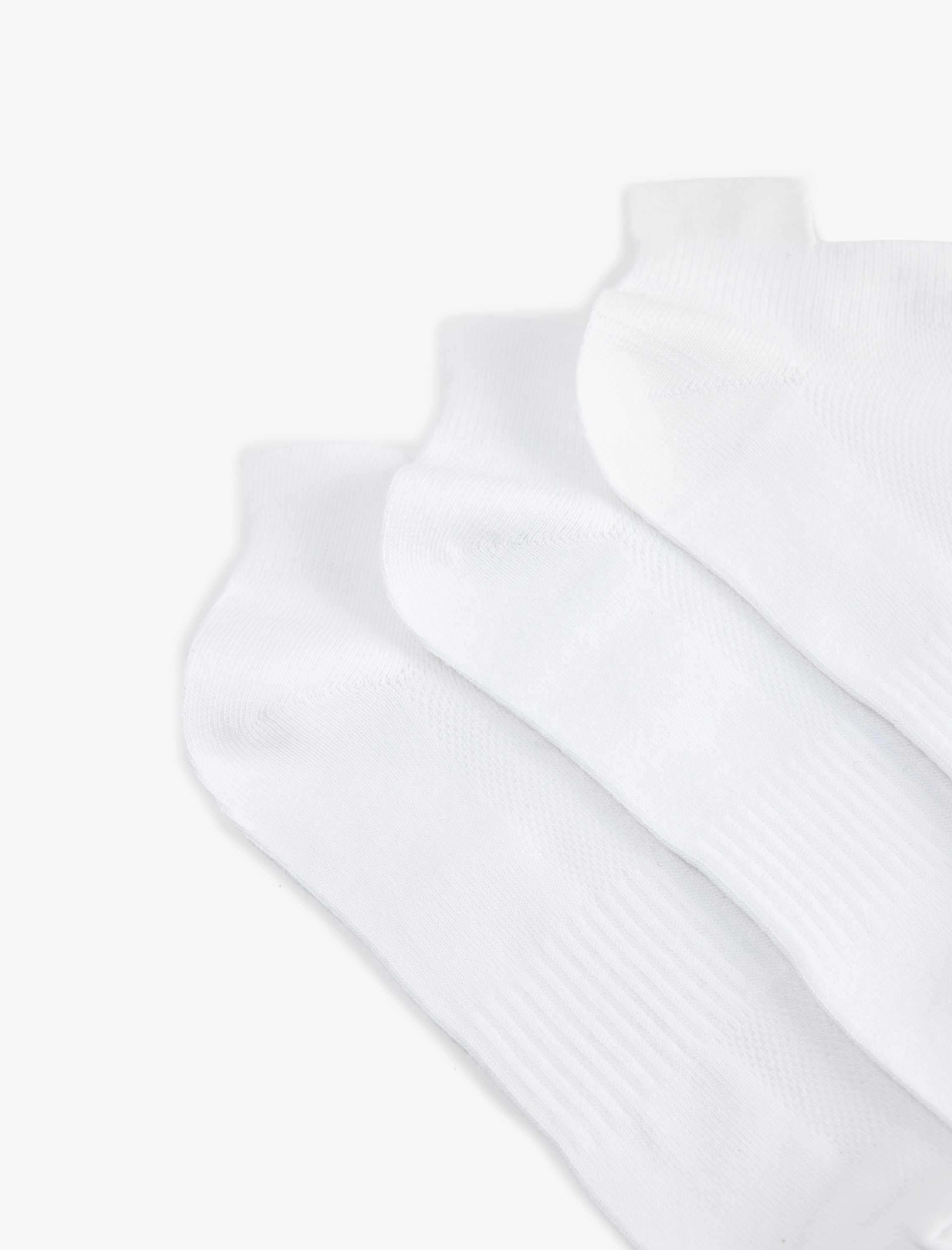  Erkek 3'lü Patik Spor Çorabı Seti