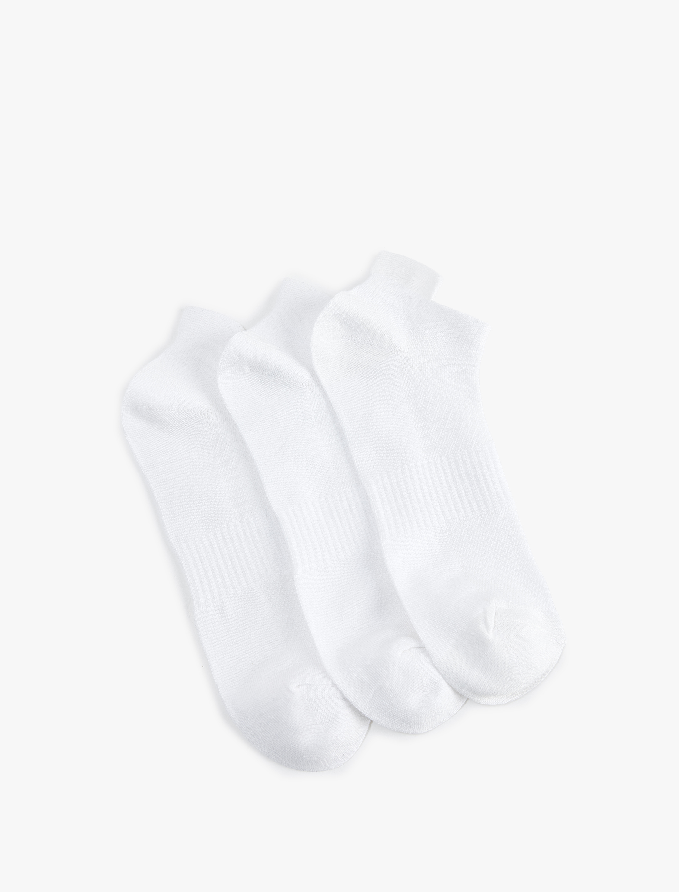  Erkek 3'lü Patik Spor Çorabı Seti