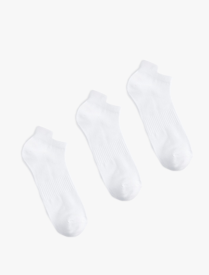 Erkek 3'lü Patik Spor Çorabı Seti