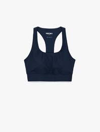 U Yaka Kolsuz Kaplı Spor Sütyeni