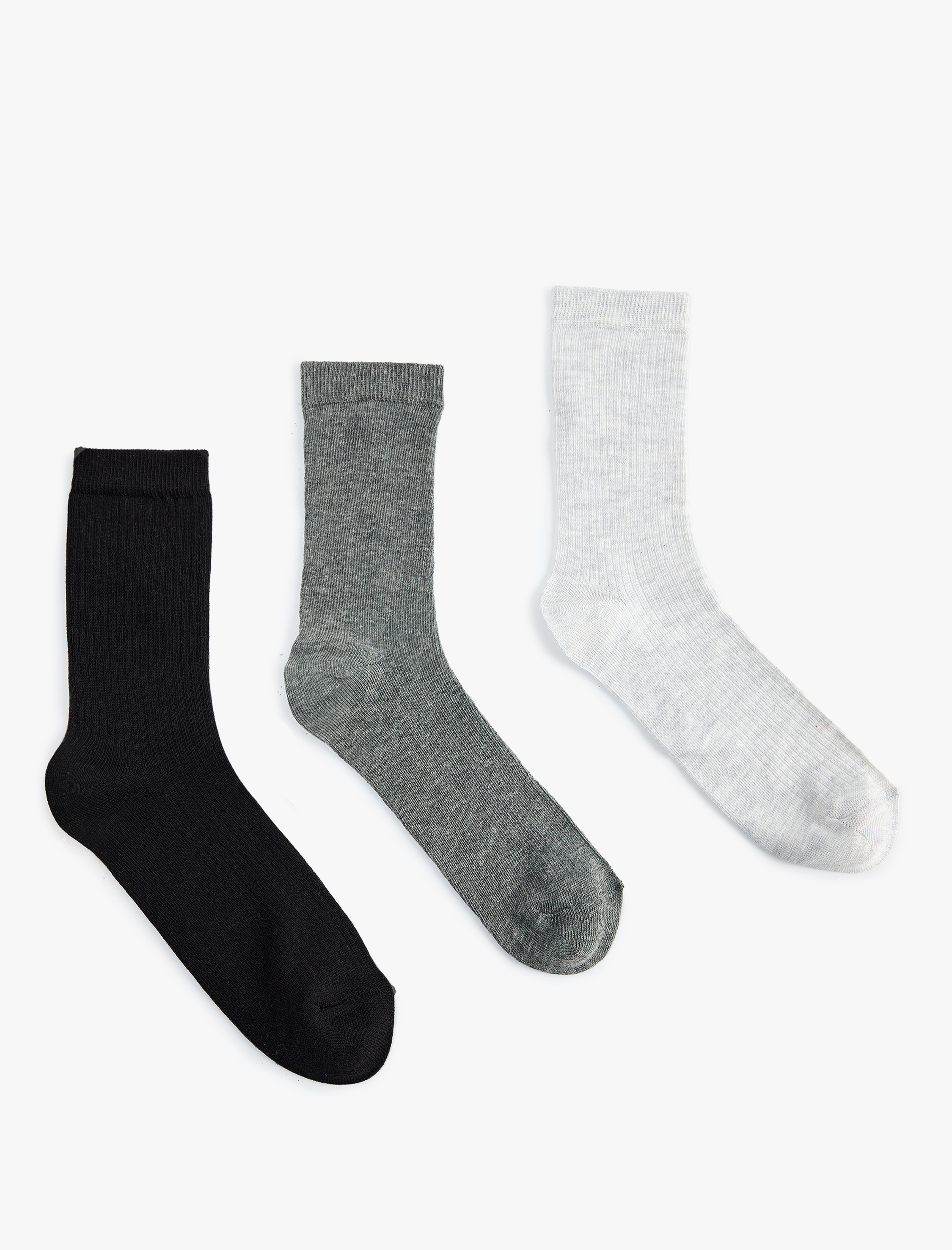 Kadın 3'lü Basic Soket Çorap Seti