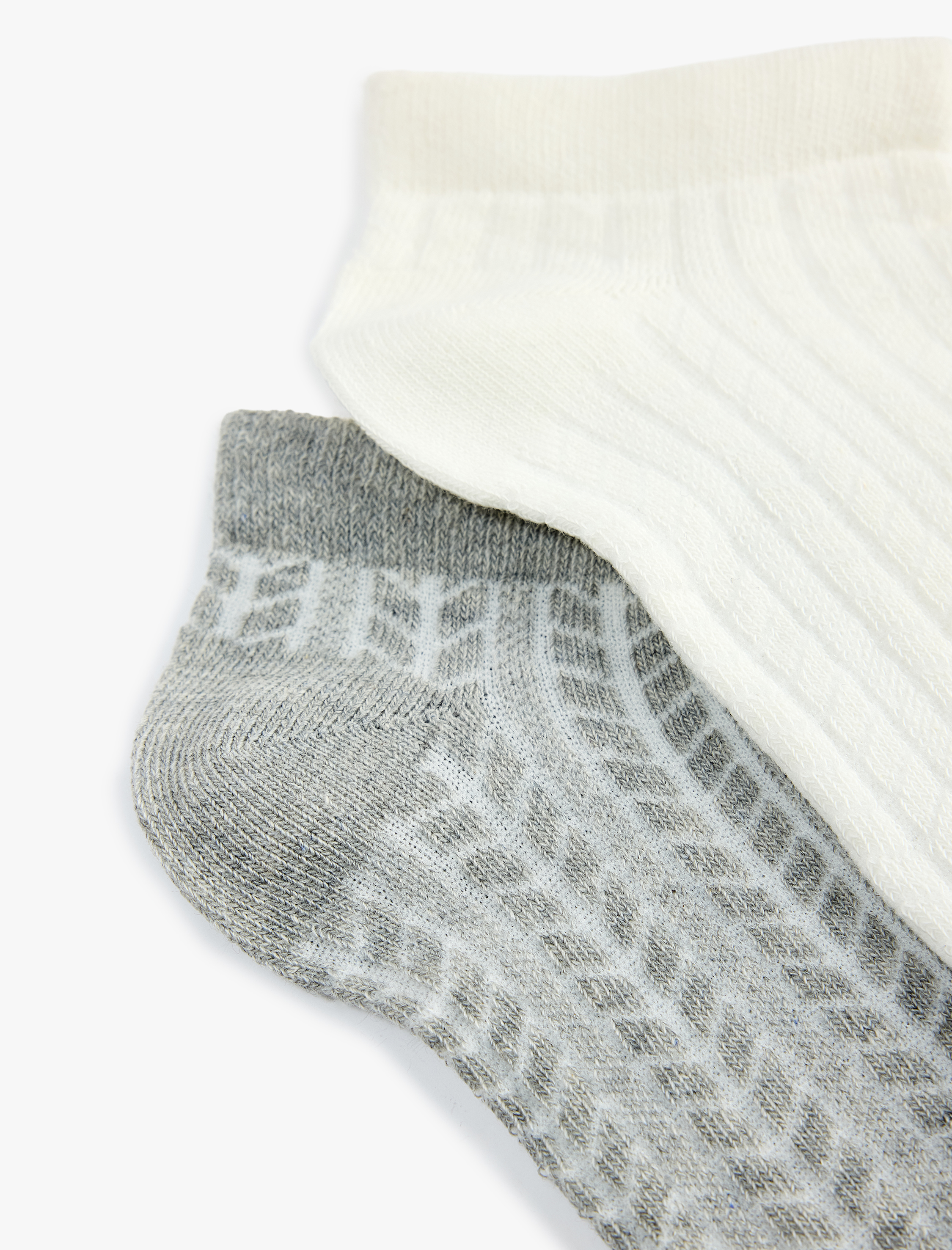  Kadın Dokulu 2'li Patik Çorap Seti