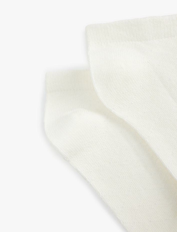 Kadın Basic Pamuklu 2'li Patik Çorap Seti