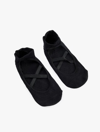 Lastikli Kaydırmaz Yoga Çorabı