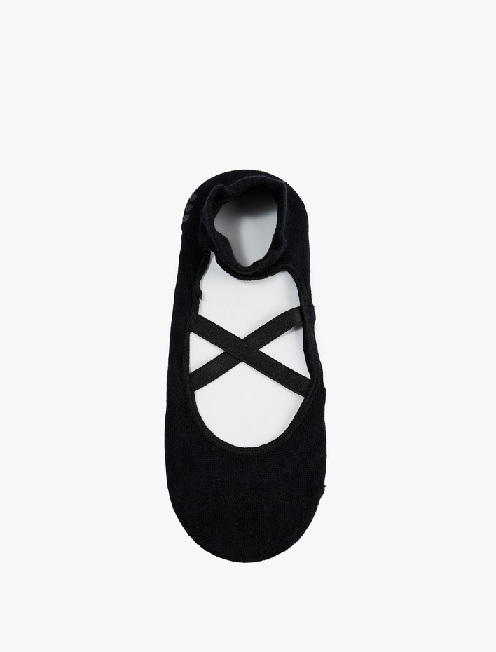 Kadın Lastikli Kaydırmaz Yoga Çorabı