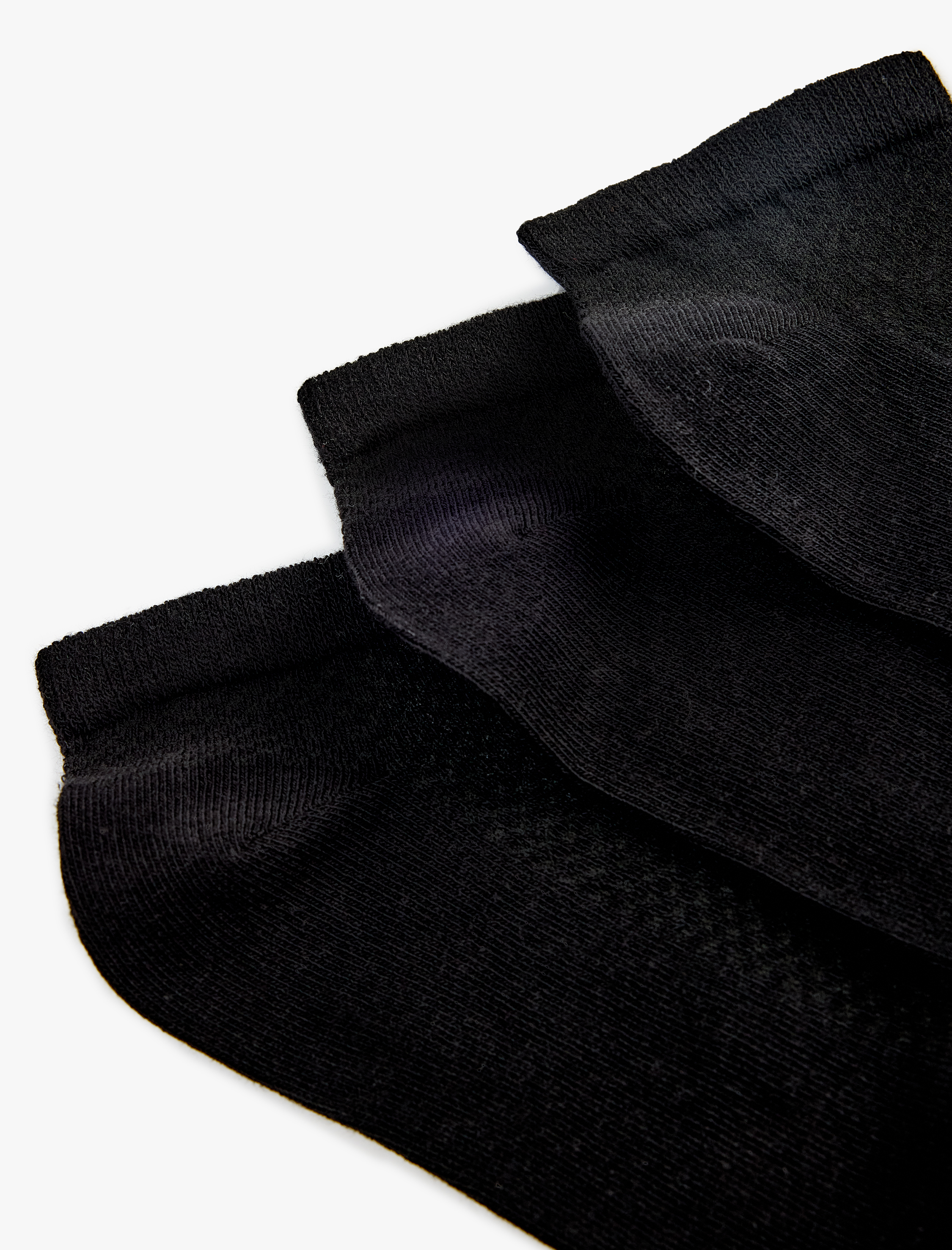  Erkek 3'lü Basic Pamuklu Patik Çorap Seti