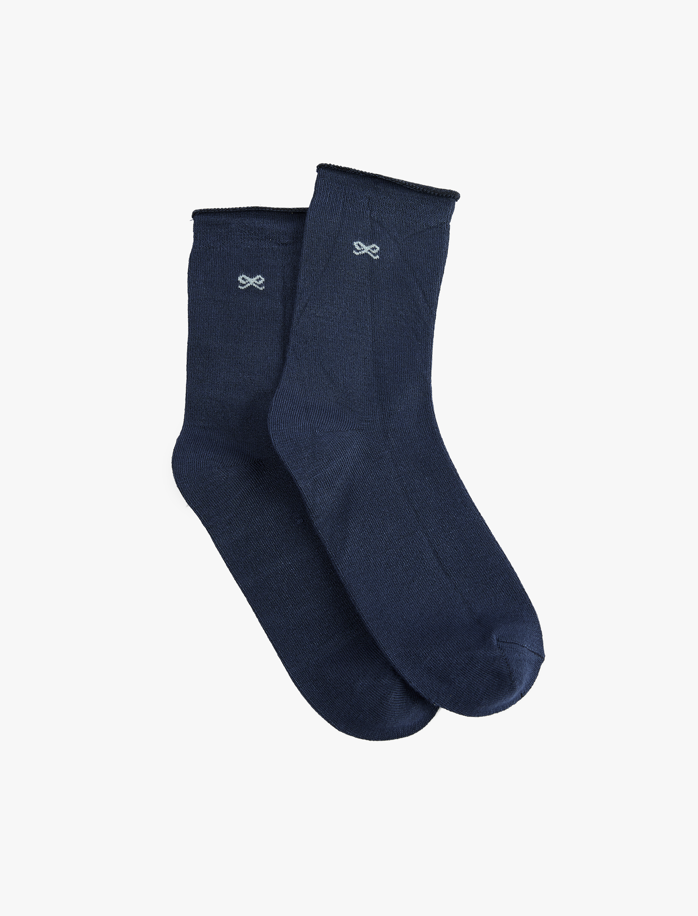  Kız Çocuk Kurdele Baskılı Viskon Soket Çorap