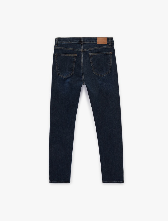  Pamuklu Normal Bel Slim Fit Jean Pantolon - Brad Jean