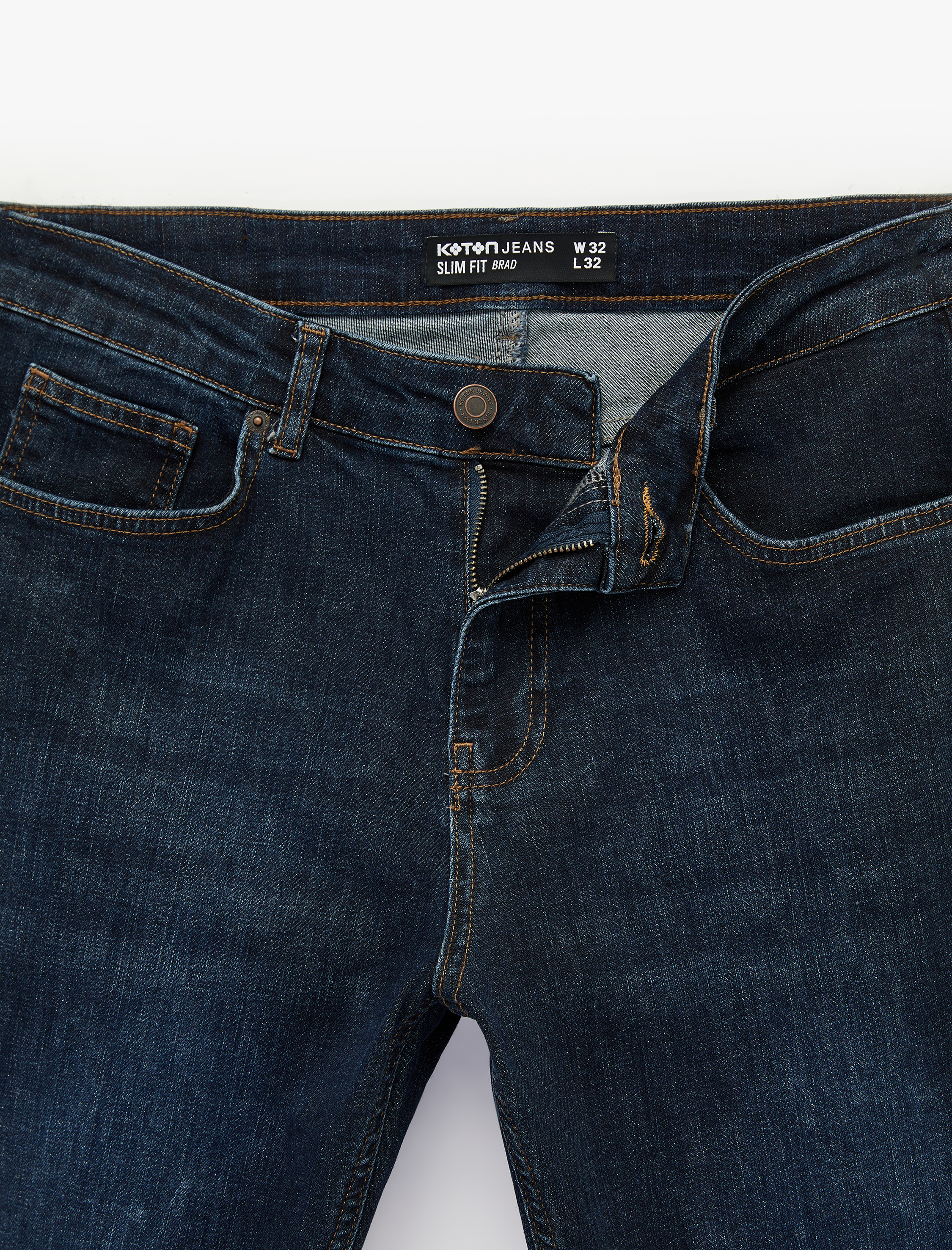   Pamuklu Normal Bel Slim Fit Jean Pantolon - Brad Jean