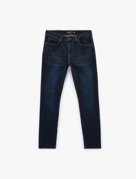 Pamuklu Normal Bel Slim Fit Jean Pantolon - Brad Jean