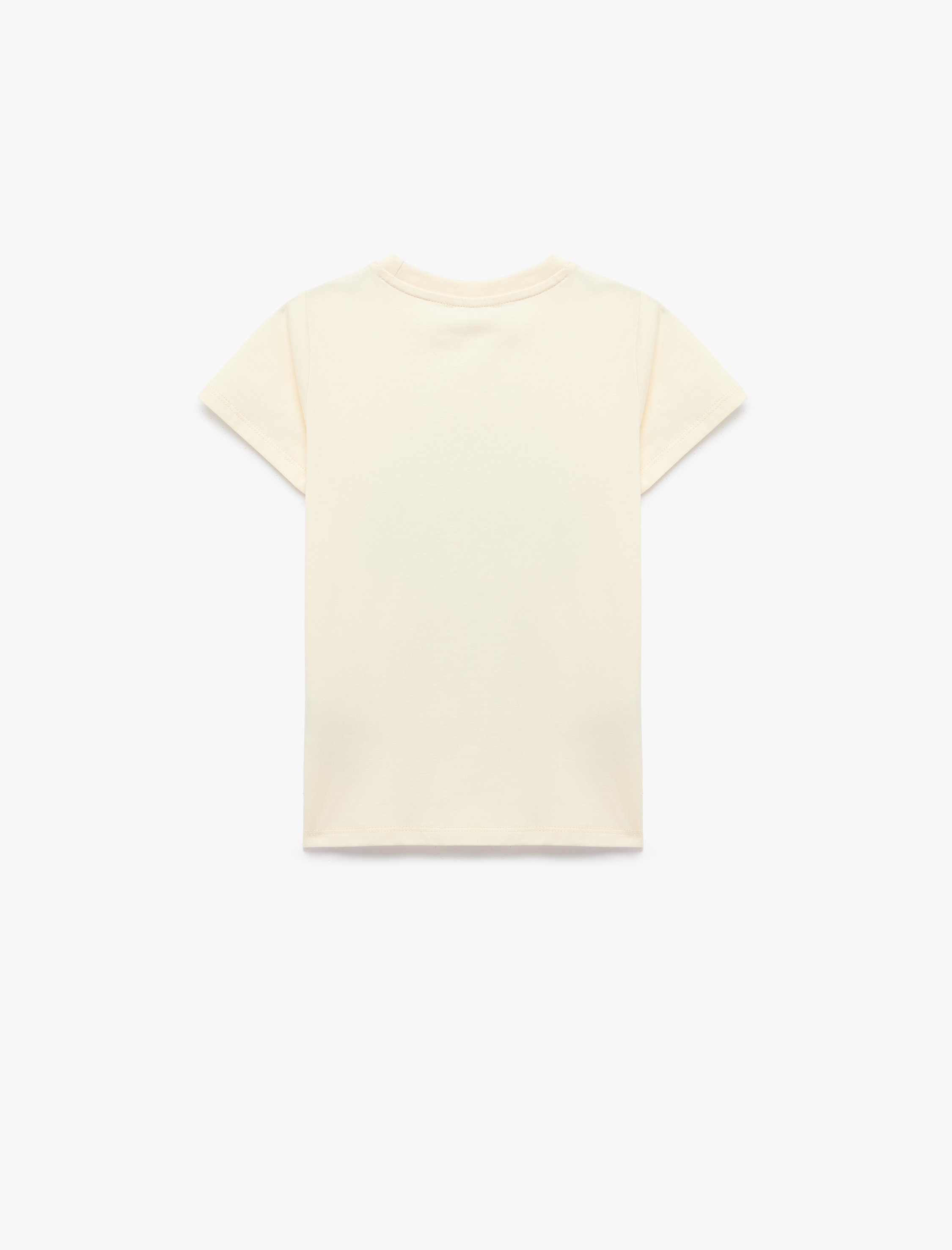  Kız Çocuk Pamuklu Uzun Kollu Bisiklet Yaka Köpek Baskılı Tişört