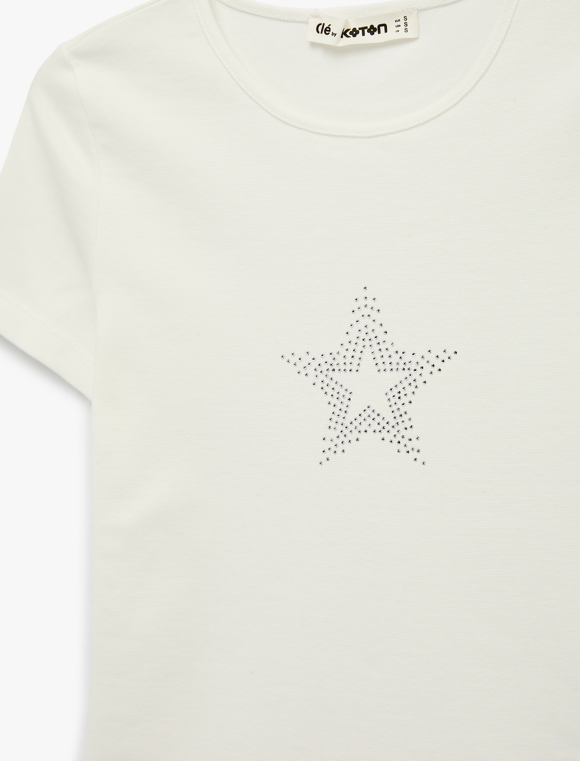   Slim Fit Kısa Kollu Bisiklet Yaka Baskılı Pamuklu Tişört