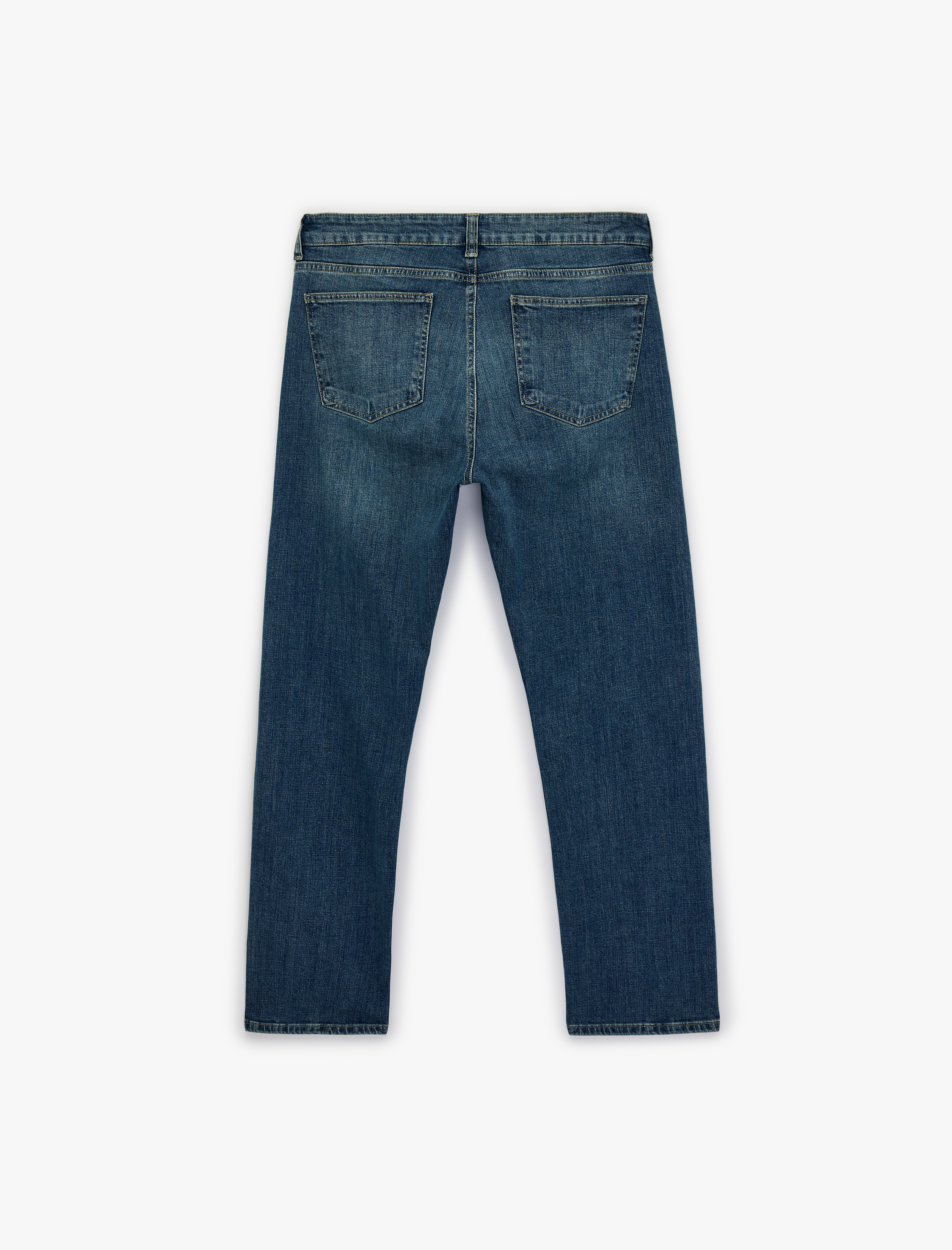   Pamuklu Normal Bel Straight Fit Jean Pantolon - Mark Jean