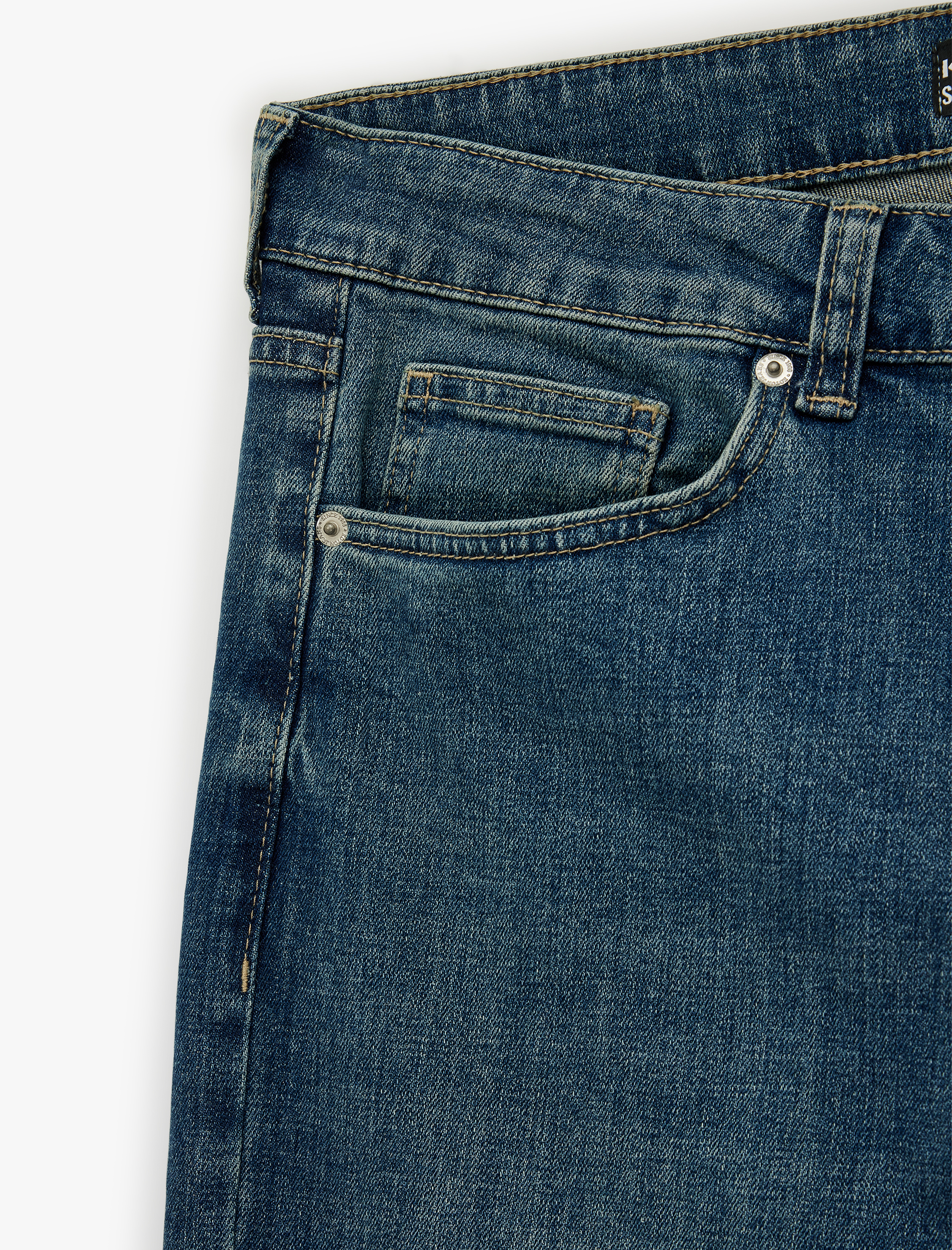   Pamuklu Normal Bel Straight Fit Jean Pantolon - Mark Jean