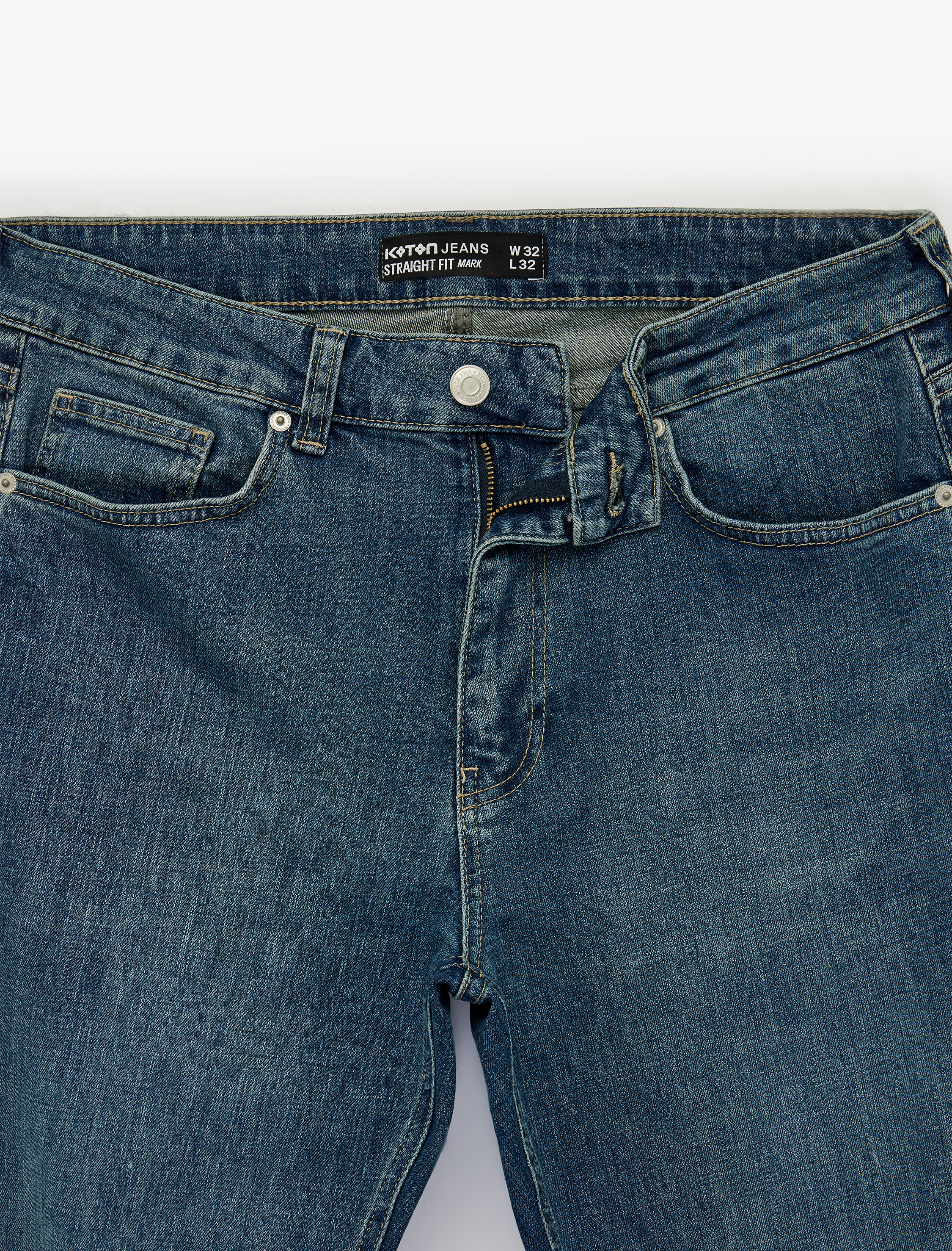   Pamuklu Normal Bel Straight Fit Jean Pantolon - Mark Jean
