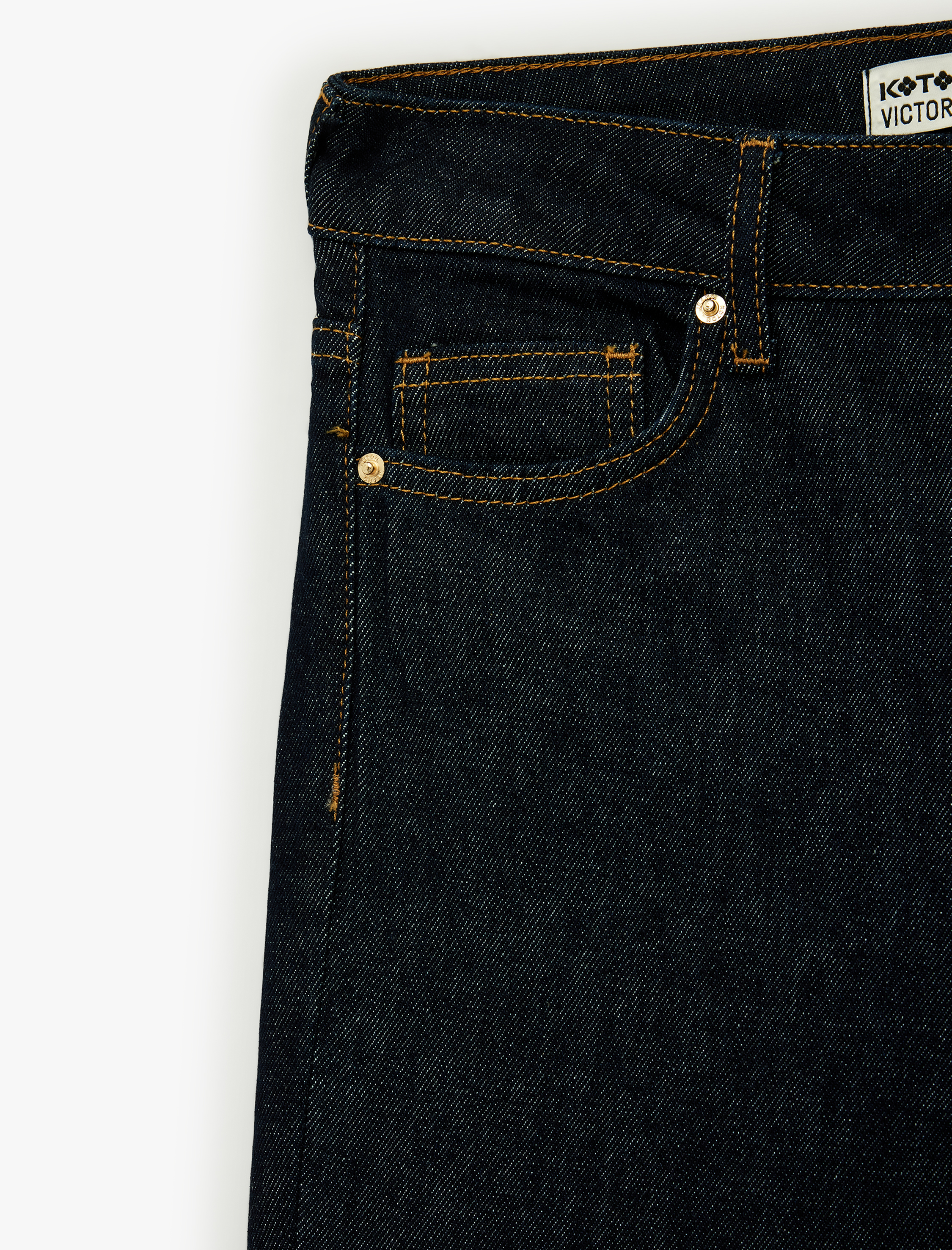   Normal Bel Dar Kesim İspanyol Paça Jean Pantolon - Flare Jeans