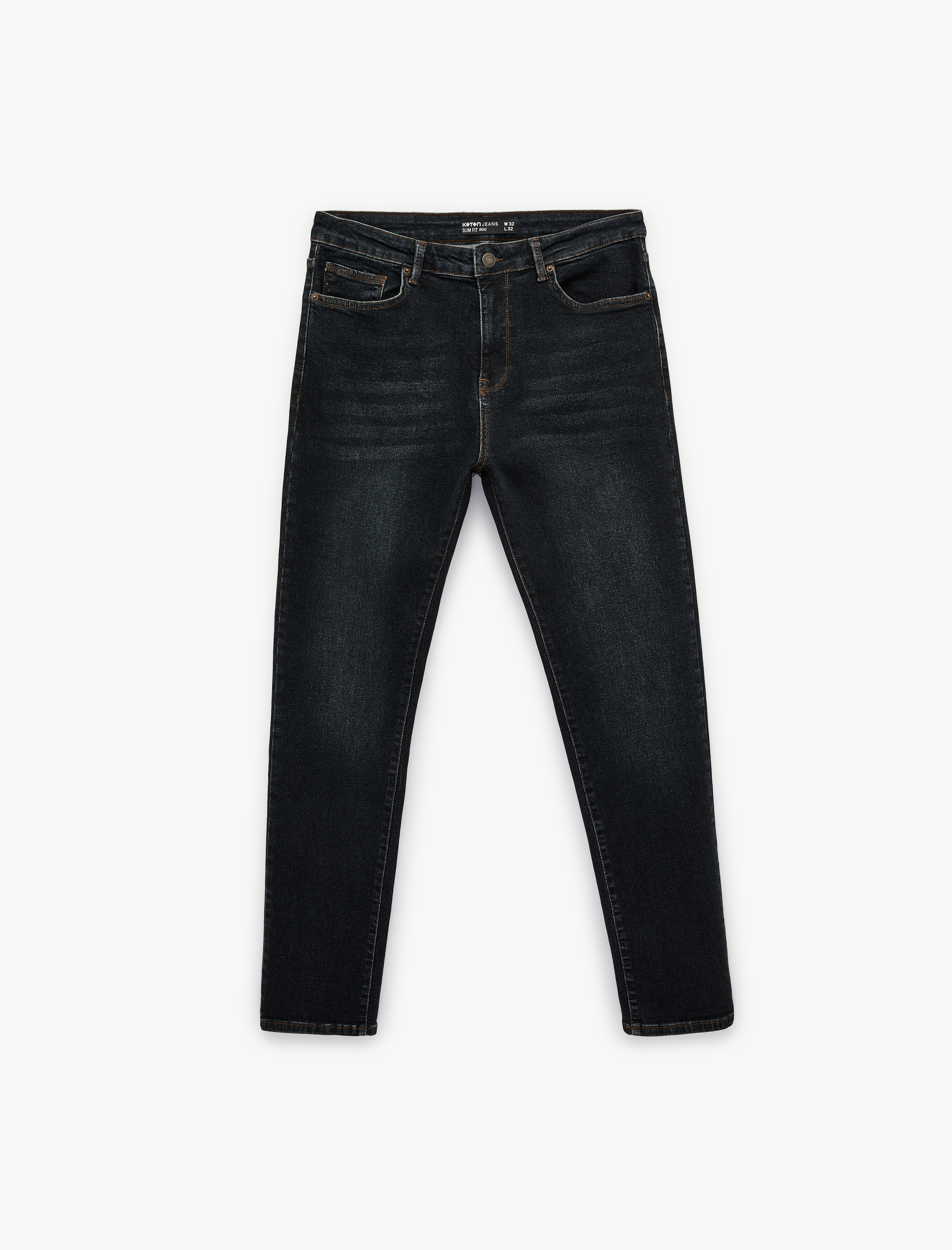   Normal Bel Pamuklu Slim Fit Jean Pantolon - Brad Jean