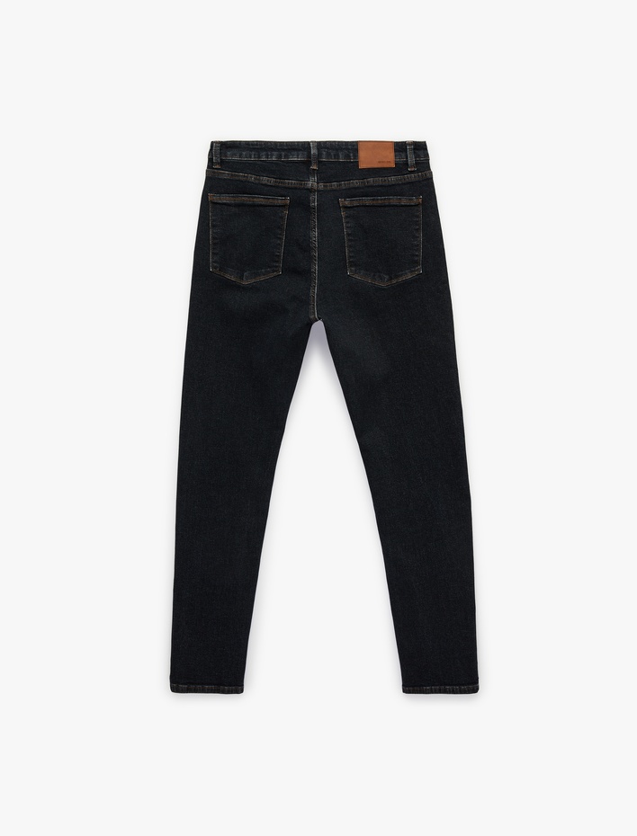  Normal Bel Pamuklu Slim Fit Jean Pantolon - Brad Jean
