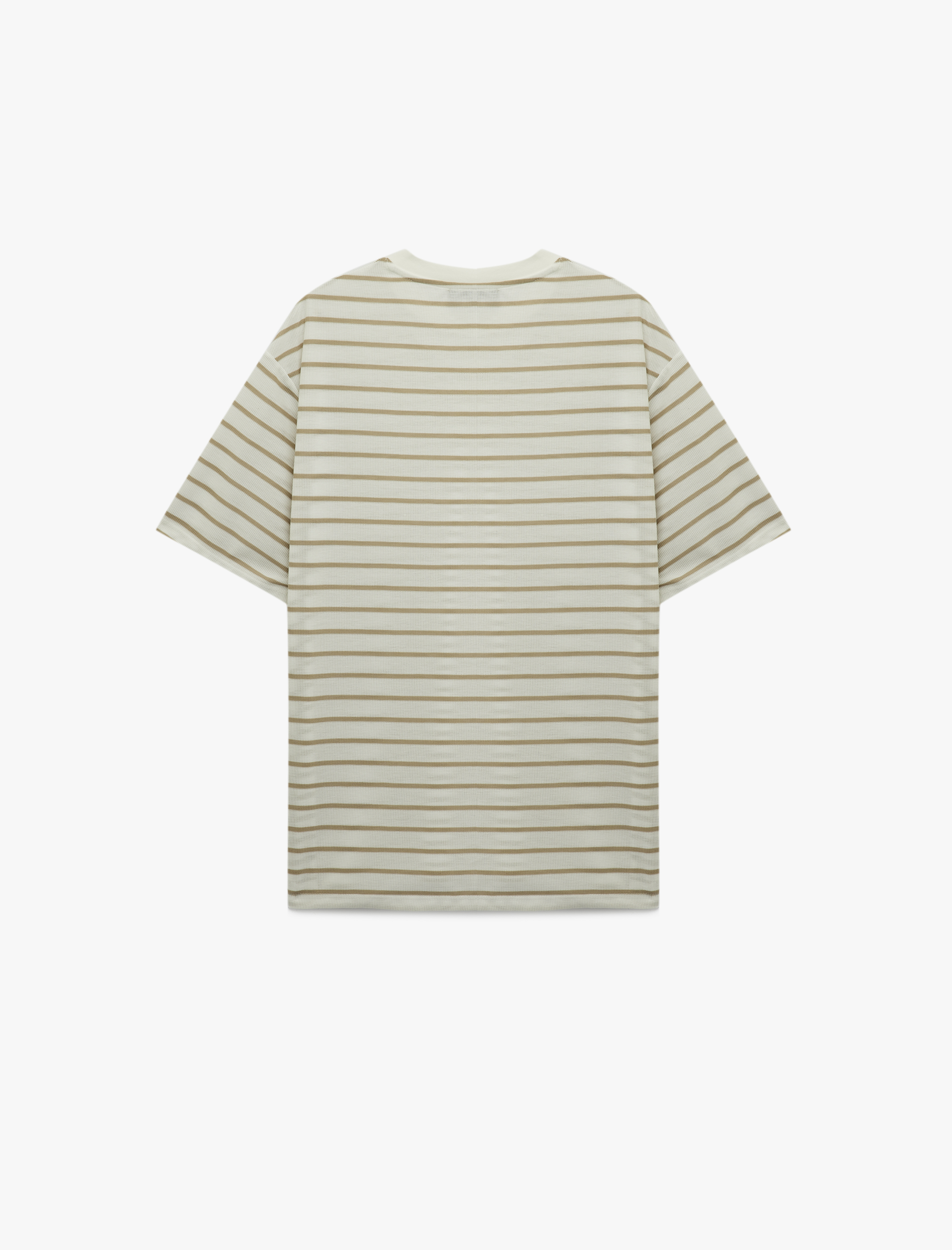   Bisiklet Yaka Regular Fit Kısa Kollu Çizgili Tişört