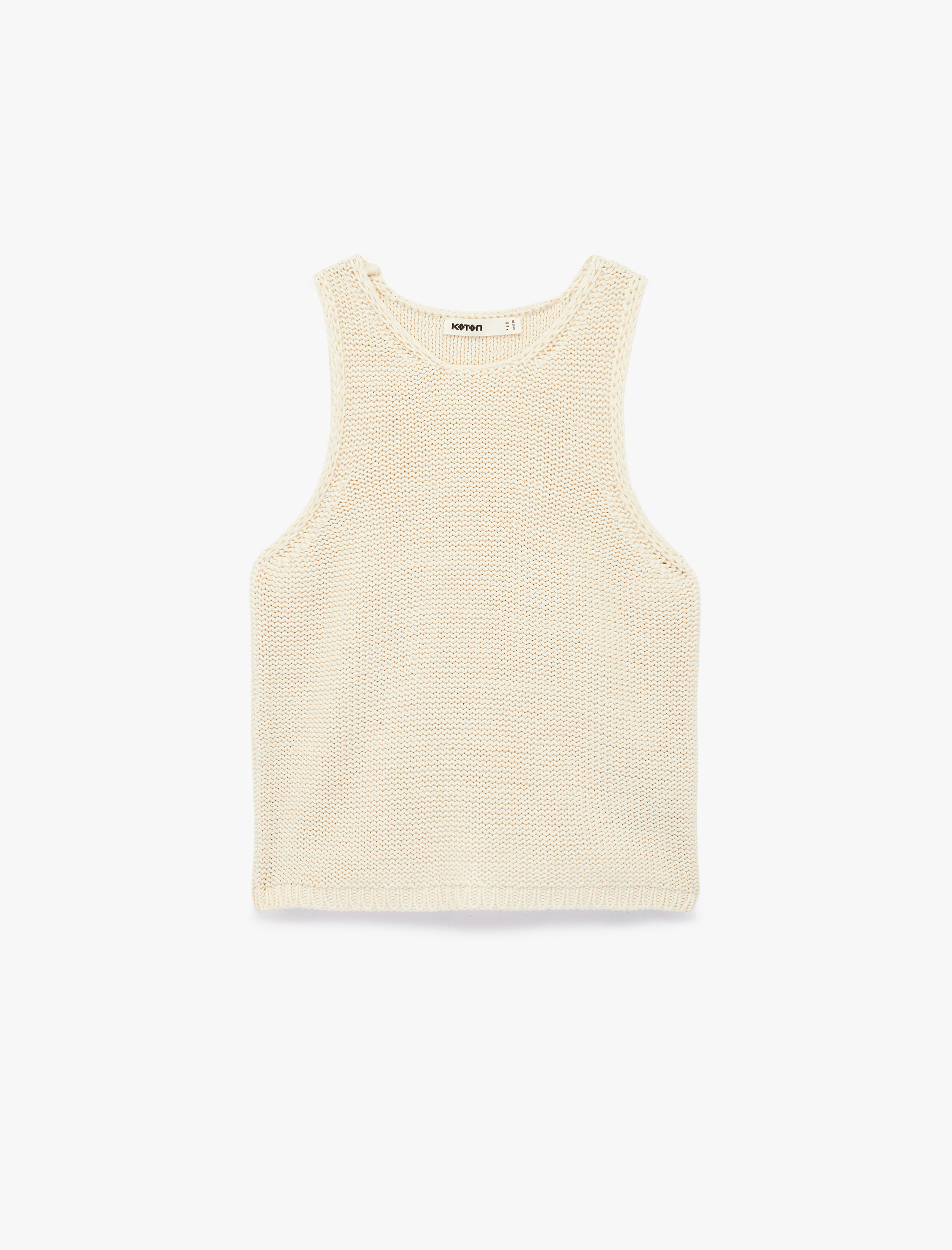   Regular Fit Kolsuz Bisiklet Yaka Triko Atlet