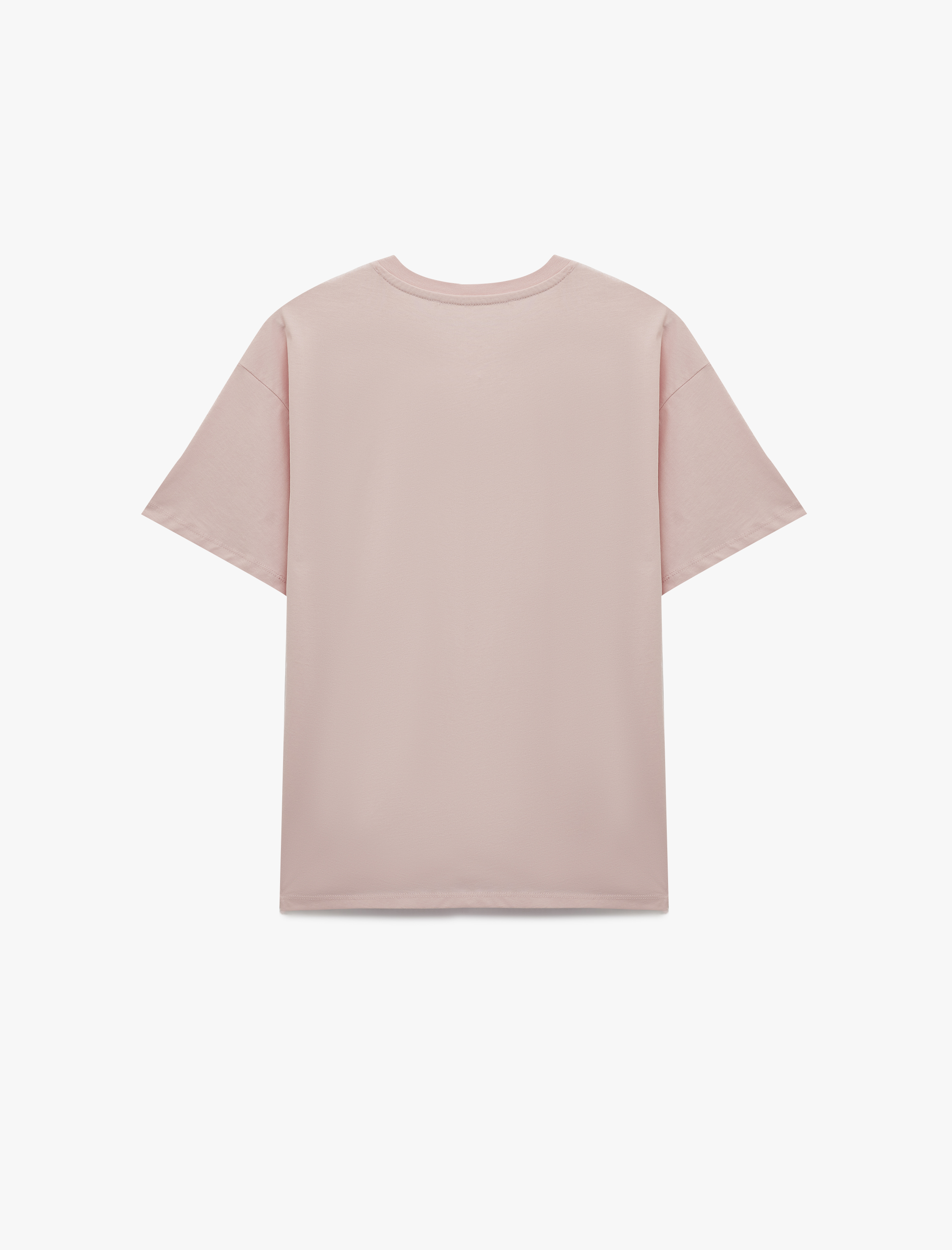   Rahat Kalıp Kısa Kollu Baskılı Pamuklu Tişört