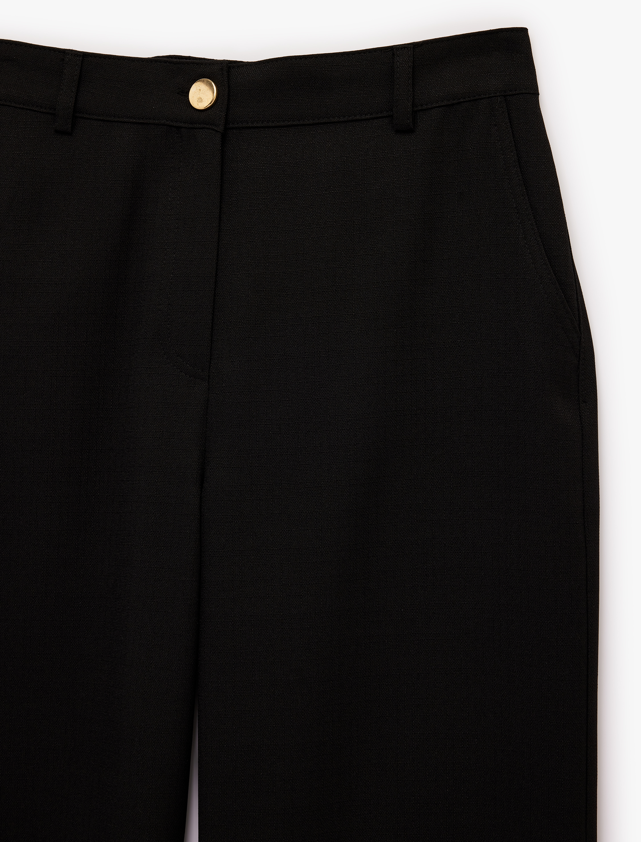   Armürlü Barrel Fit Kumaş Pantolon