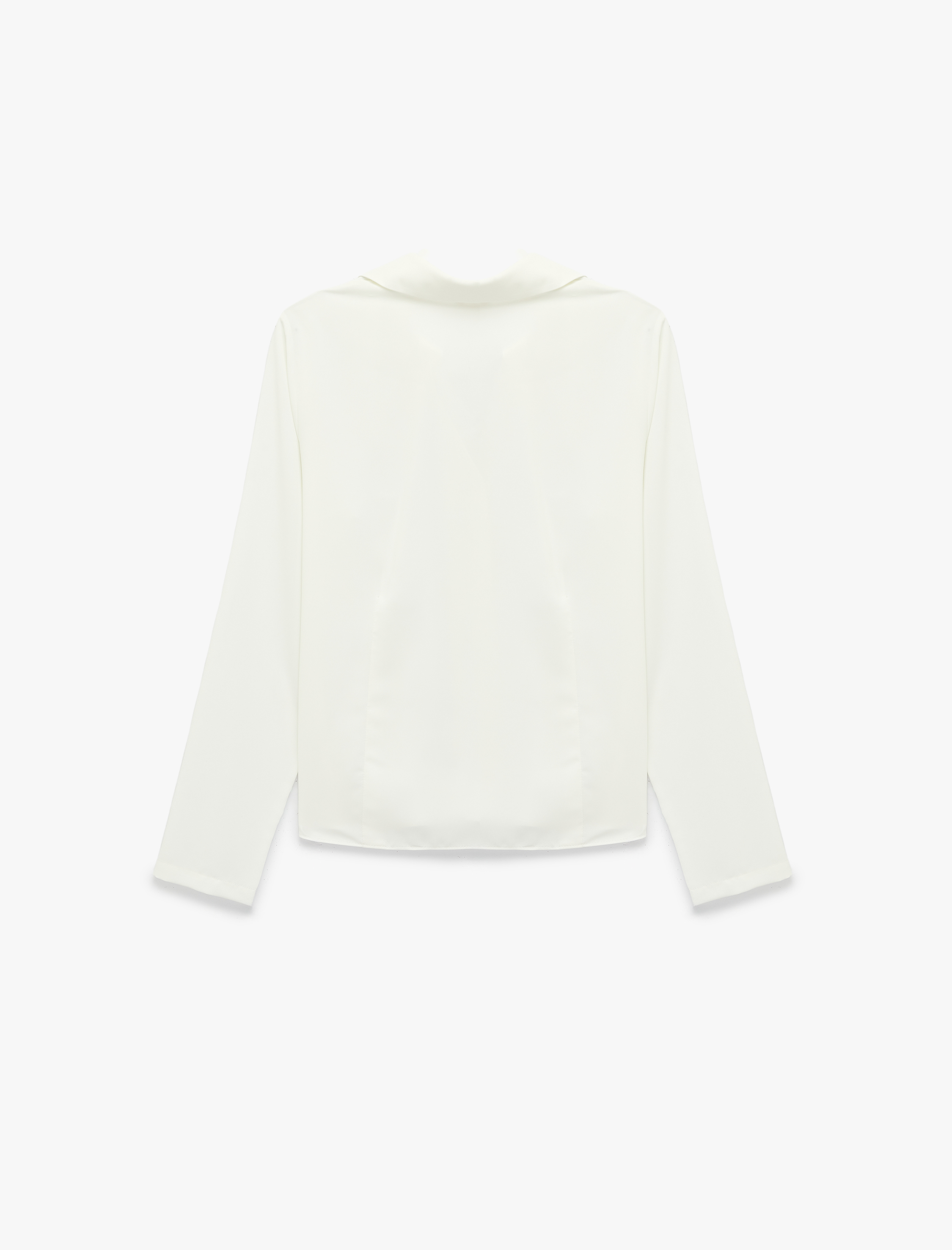   Slim Fit Uzun Kollu Düğmeli Saten Gömlek