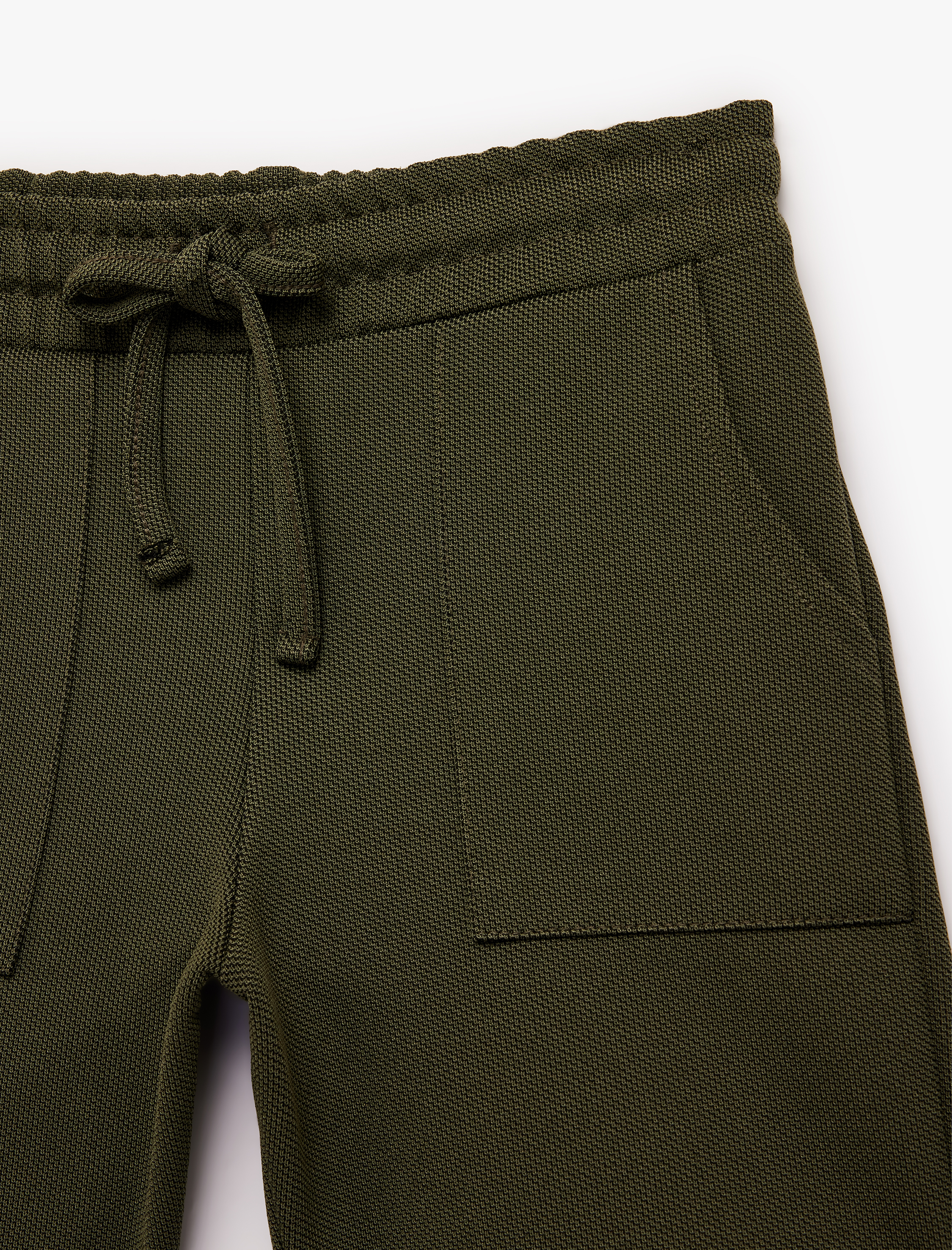  Erkek Çocuk Pike Kumaş Beli Bağlamalı Cepli Şort