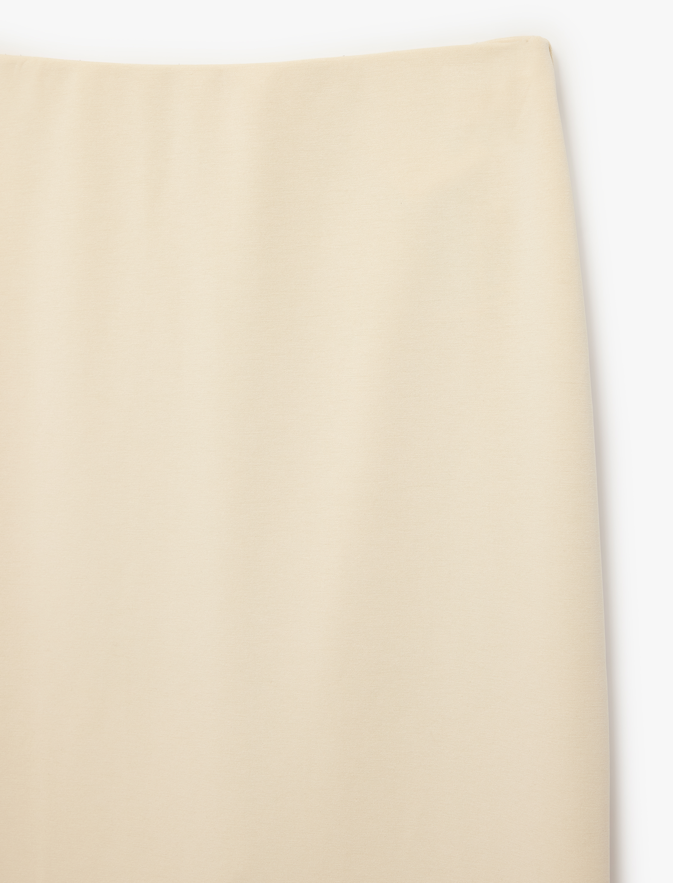   Modal Kumaş Slim Fit Yırtmaçlı Midi Kalem Etek